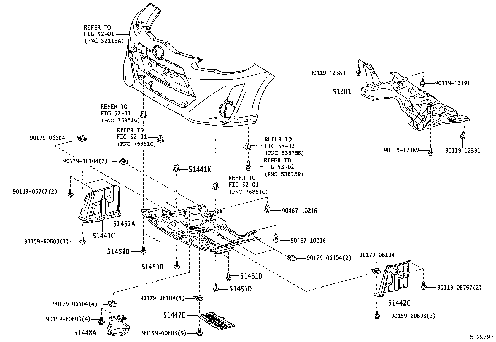 51451-52030 COVER, ENGINE UNDER, CENTER product image