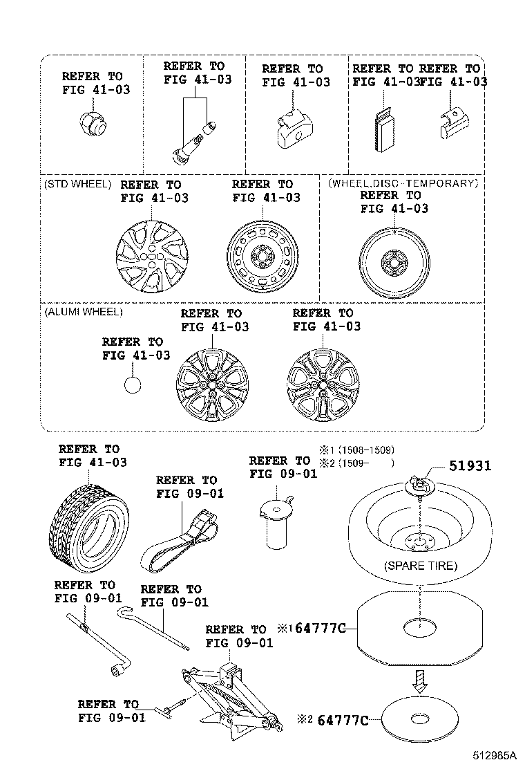 Toyota 51931-WB003 CARRIER, SPARE WHEEL, NO.1