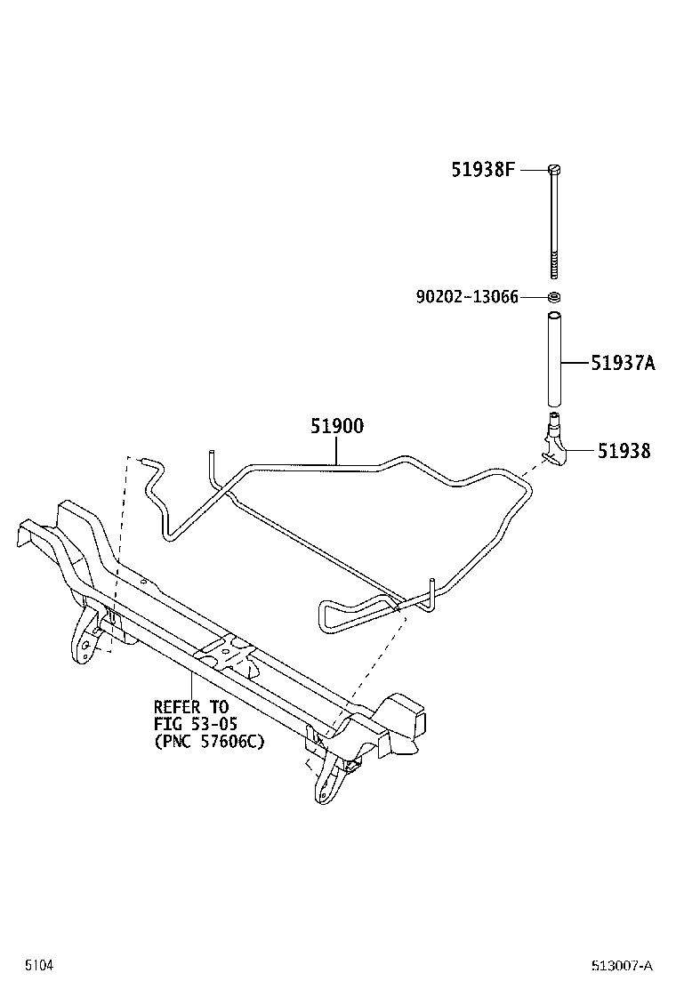 90119-12387 BOLT(FOR SPARE WHEEL CARRIER LOCK) product image