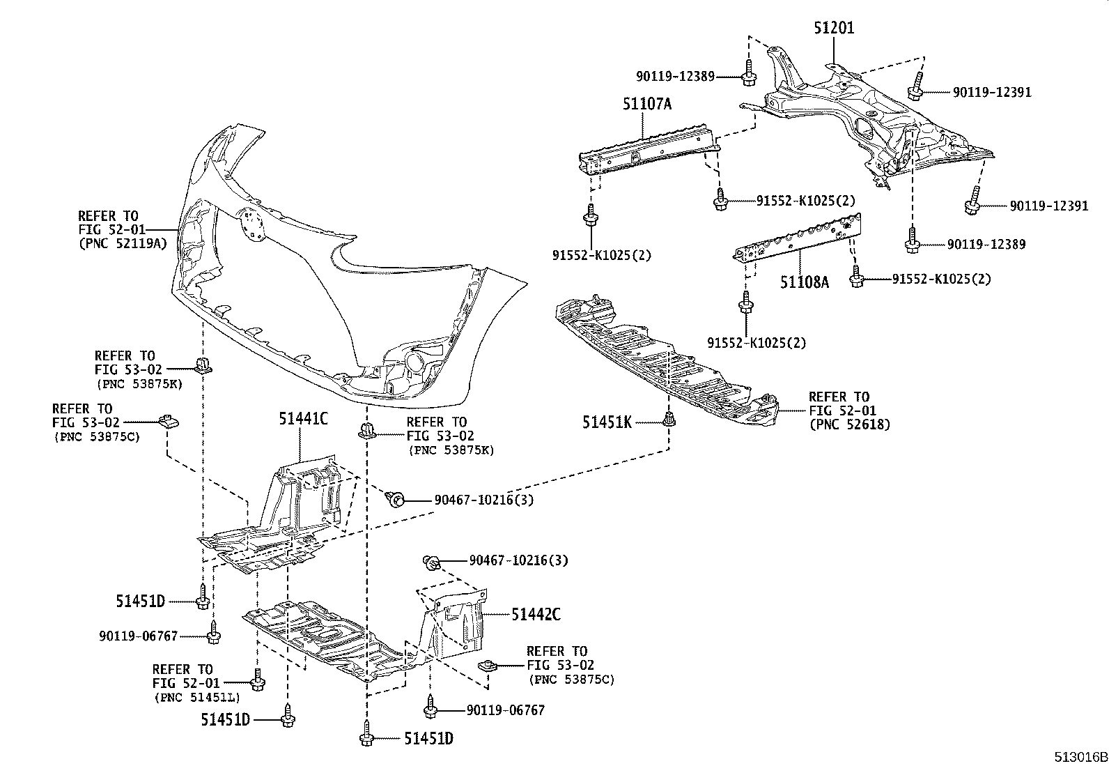 51108-52010 REINFORCEMENT SUB-ASSY, SIDE RAIL, REAR LH product image