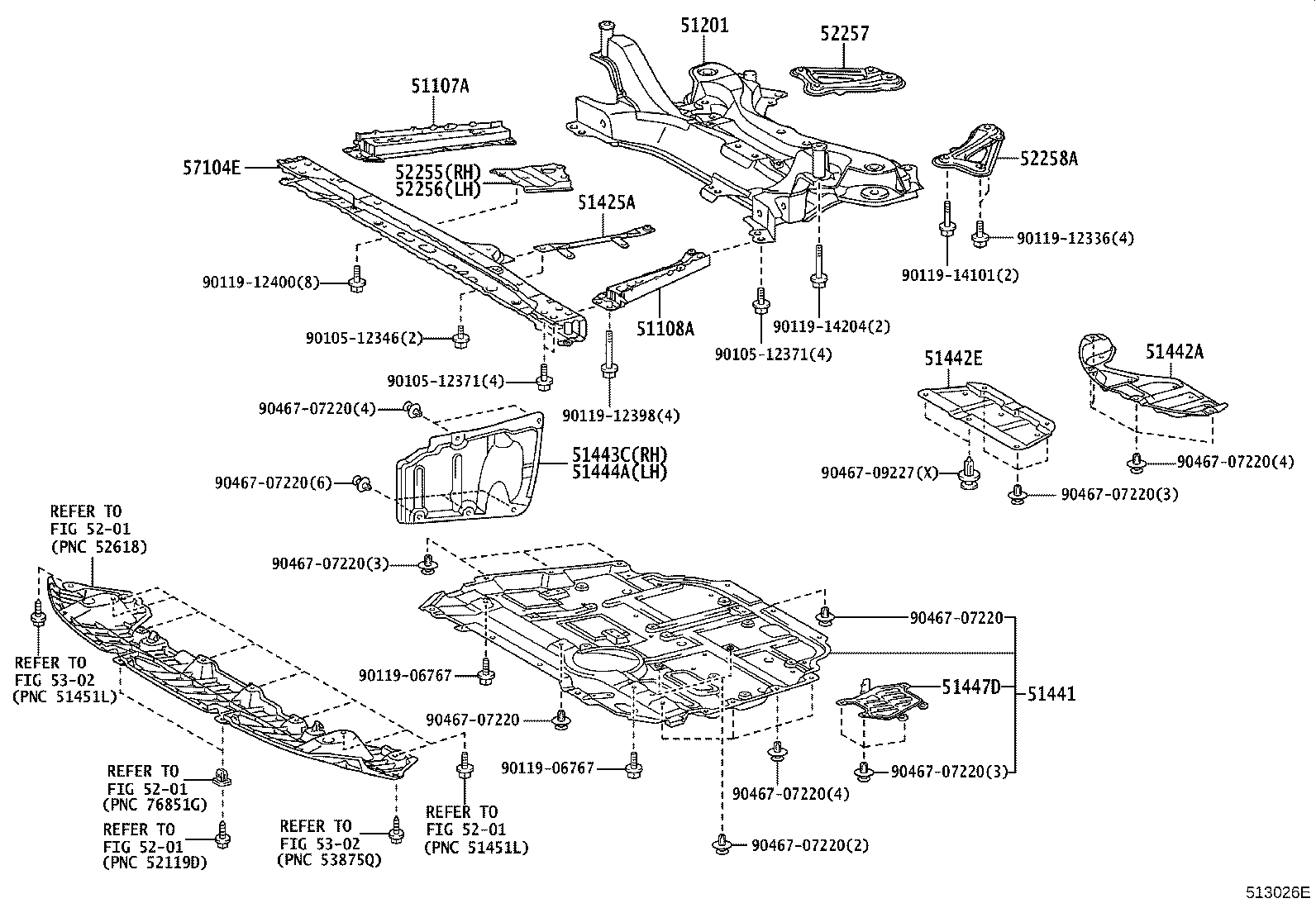 51410-47040 COVER, ENGINE UNDER, NO.1 product image