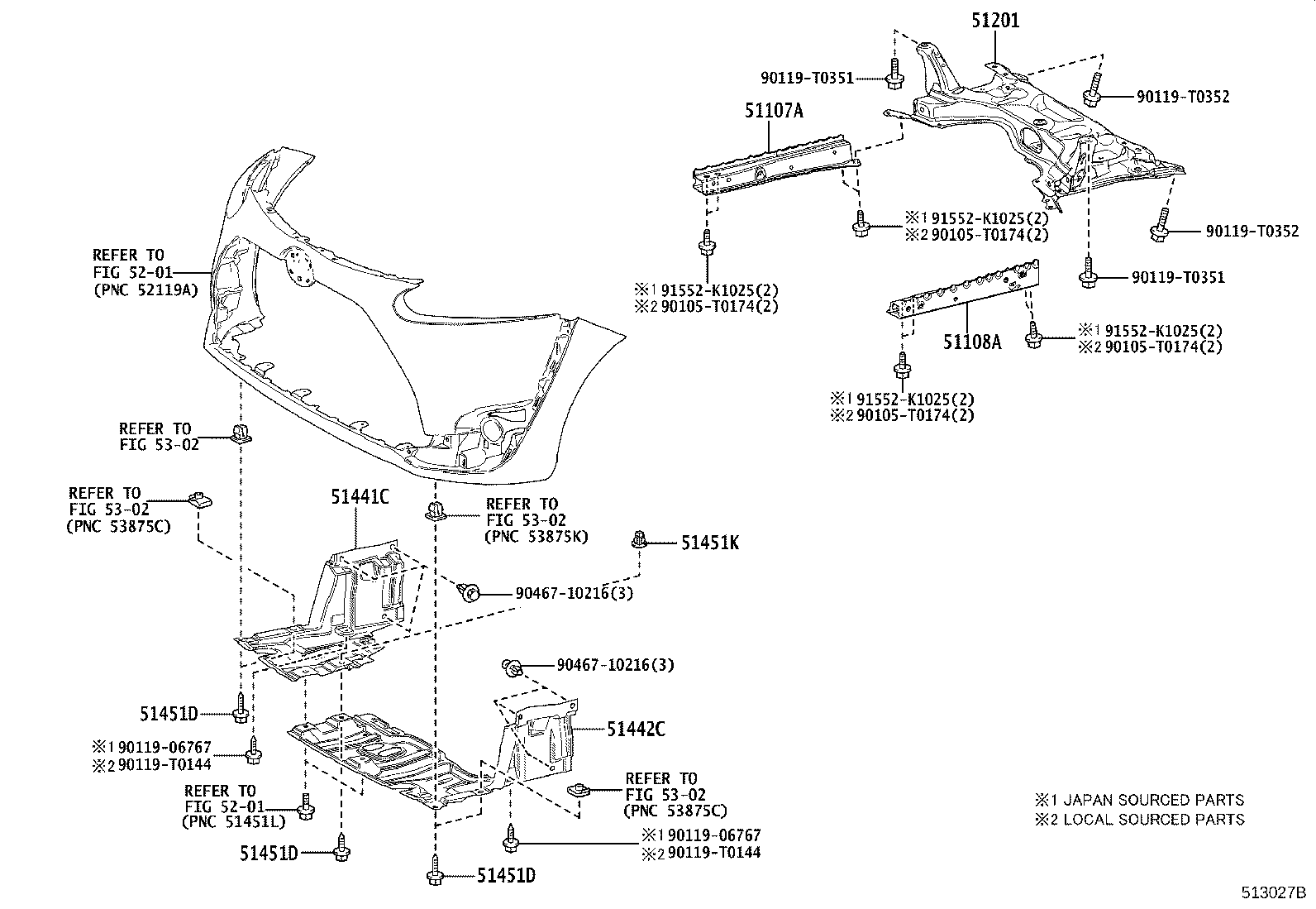 51107-0D010 REINFORCEMENT SUB-ASSY, SIDE RAIL, REAR RH product image