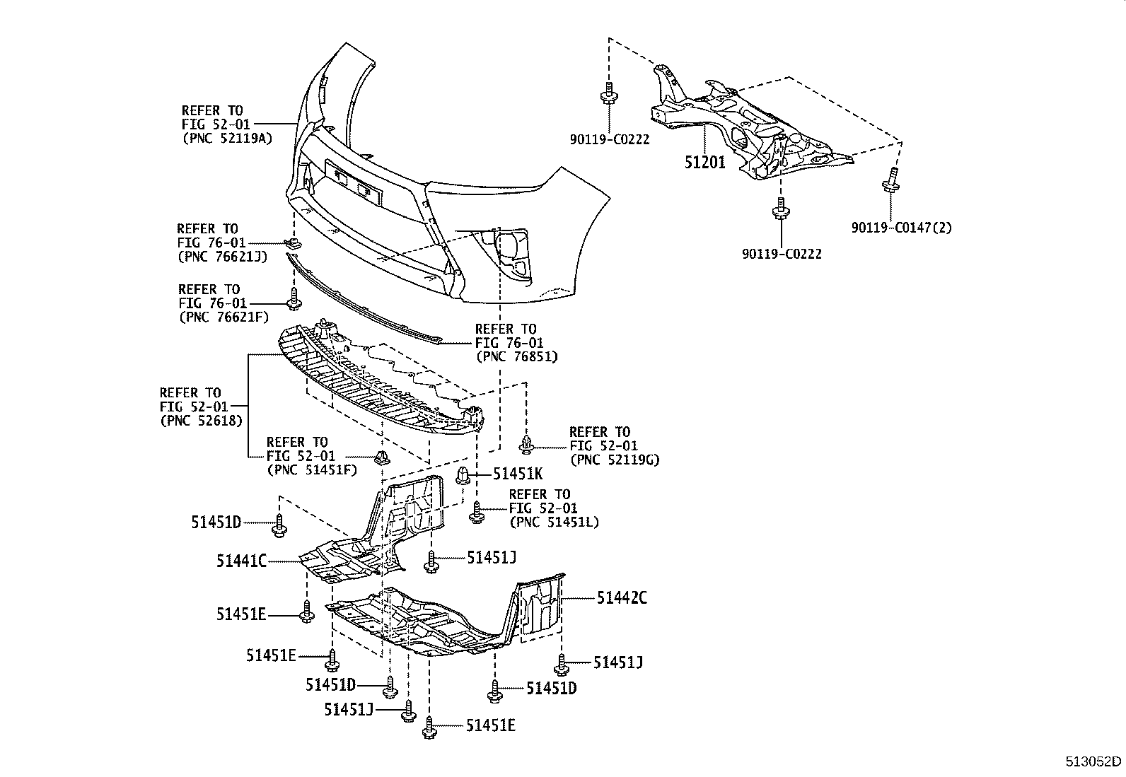 51442-0D180 COVER, ENGINE UNDER, LH product image