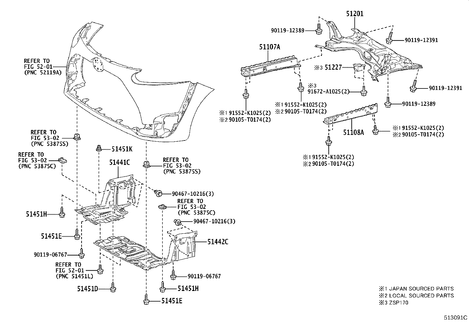 51201-0D130 CROSSMEMBER SUB-ASSY, FRONT SUSPENSION product image