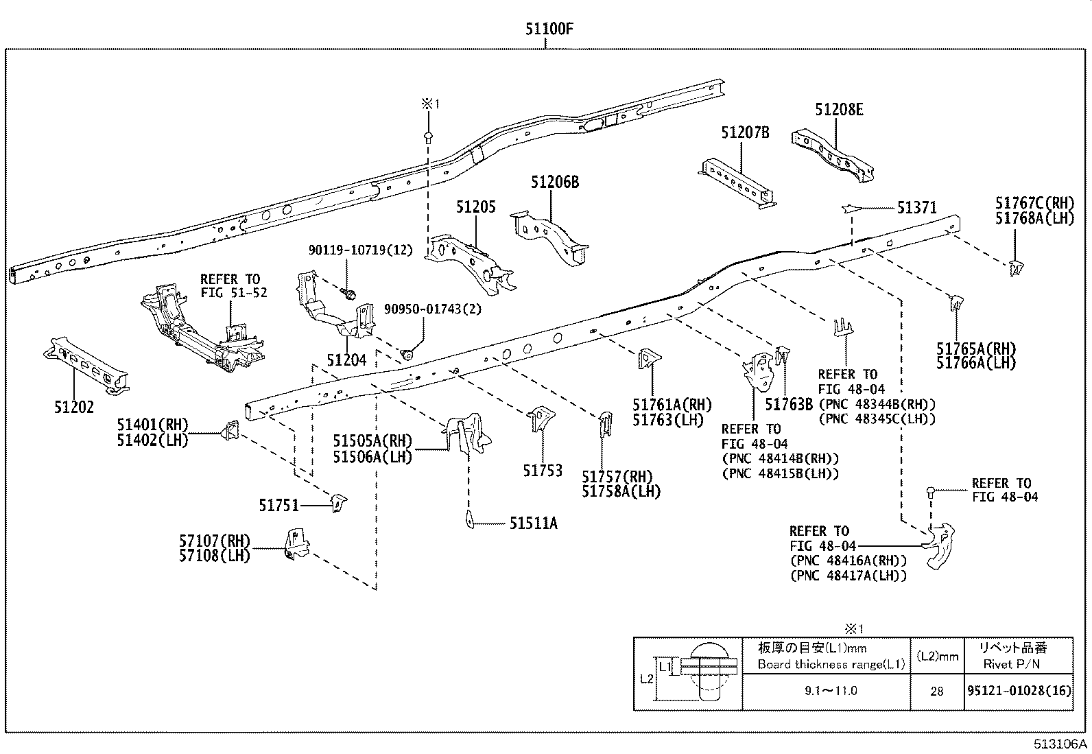 51001-V4060 FRAME SUB-ASSY product image