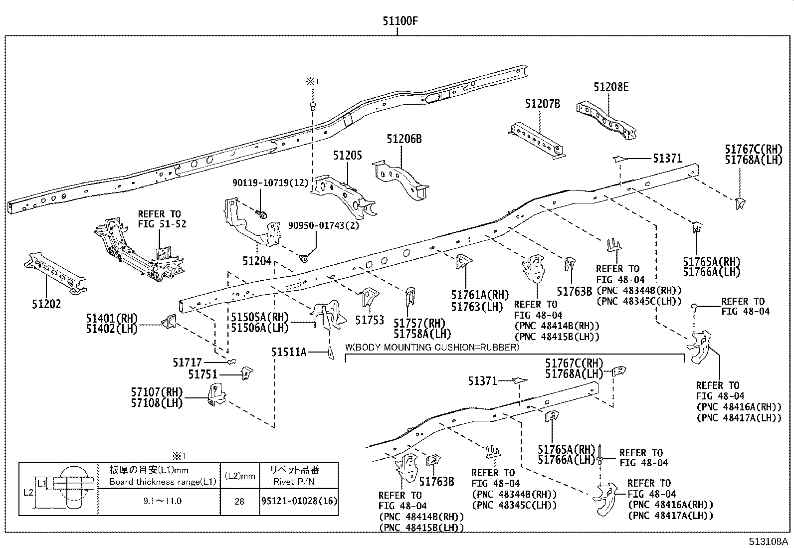 51001-36B31 FRAME SUB-ASSY product image