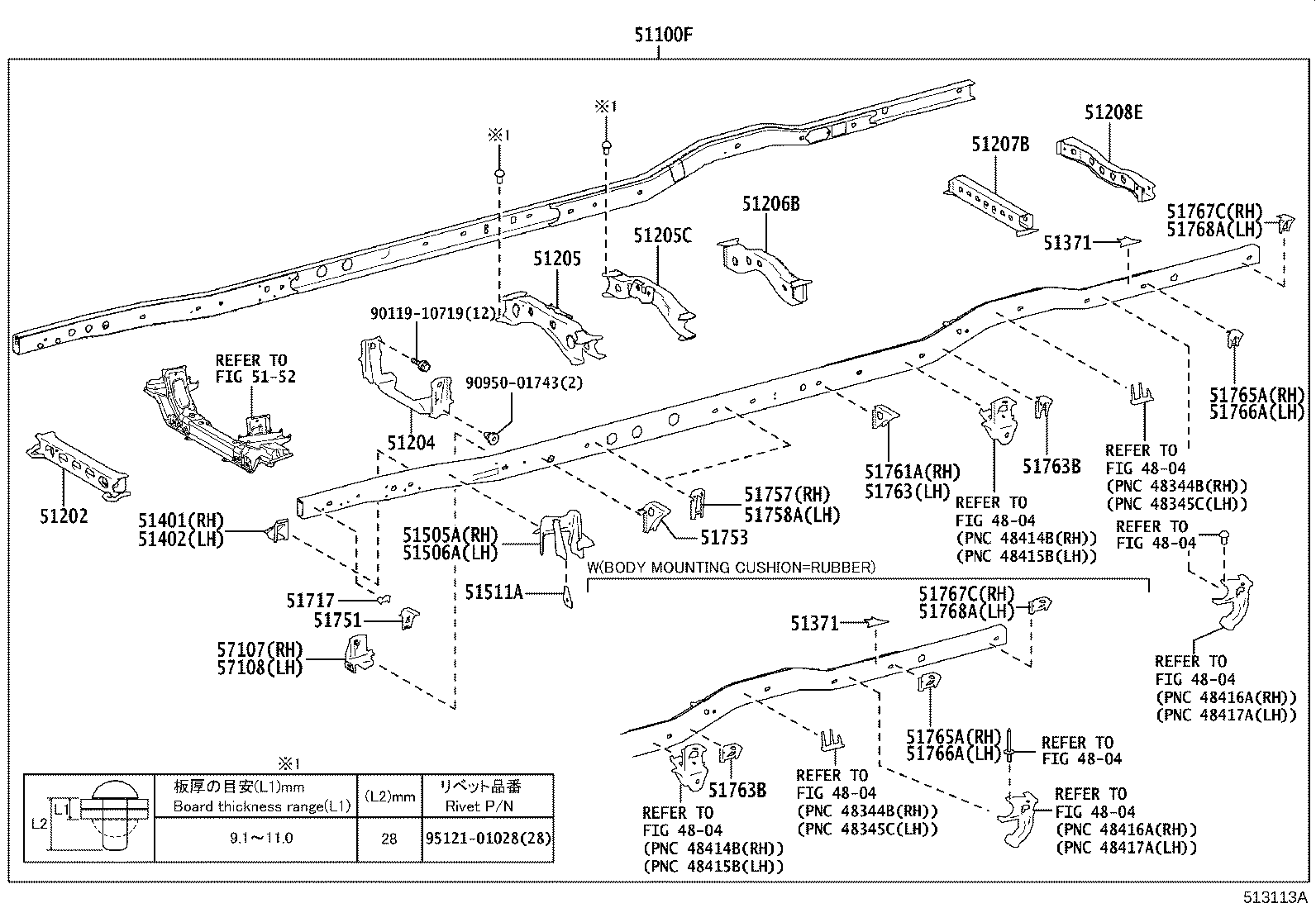 51001-36B31 FRAME SUB-ASSY product image