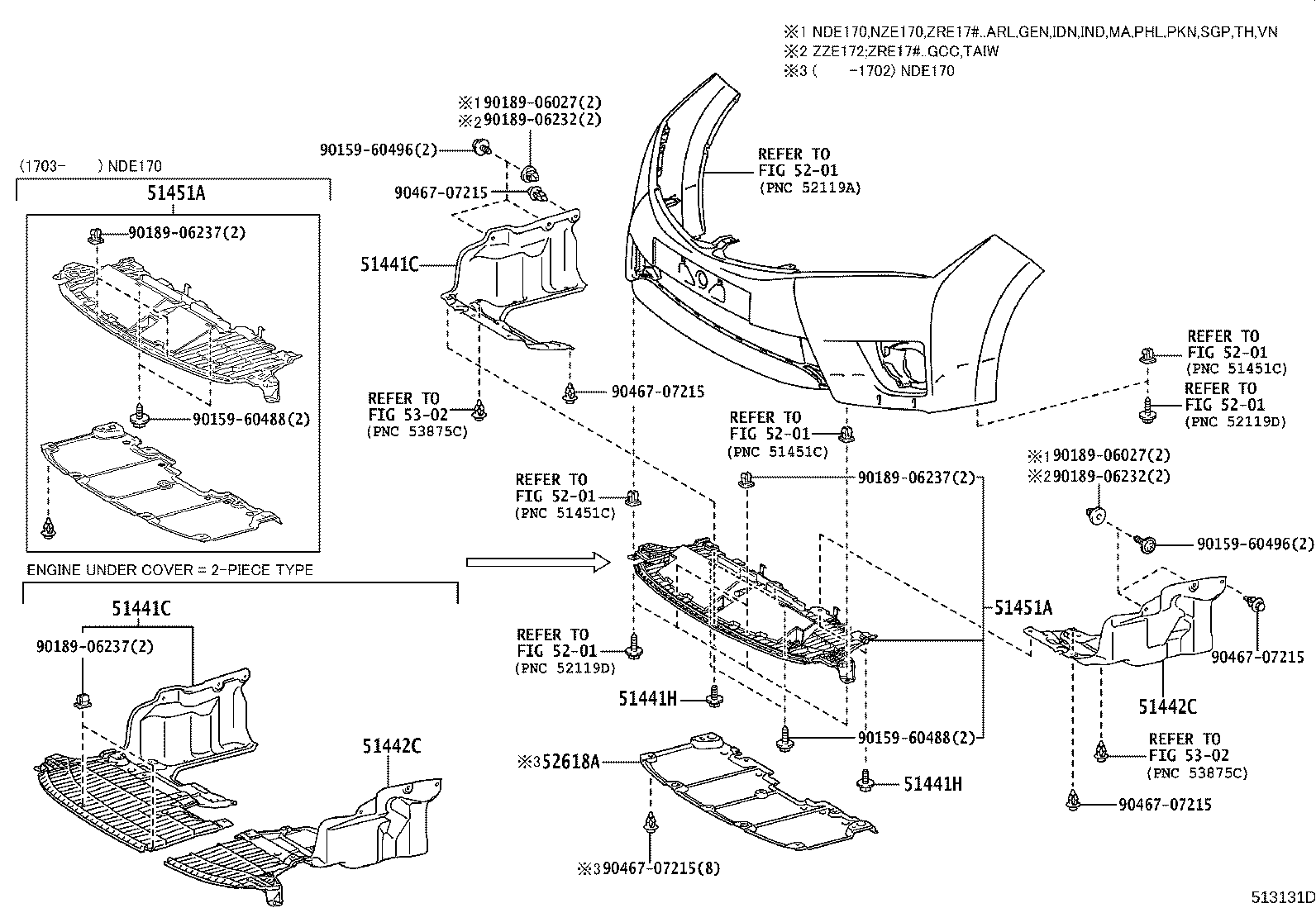 51227-02100 DAMPER, FRONT SUSPENSION MEMBER DYNAMIC product image
