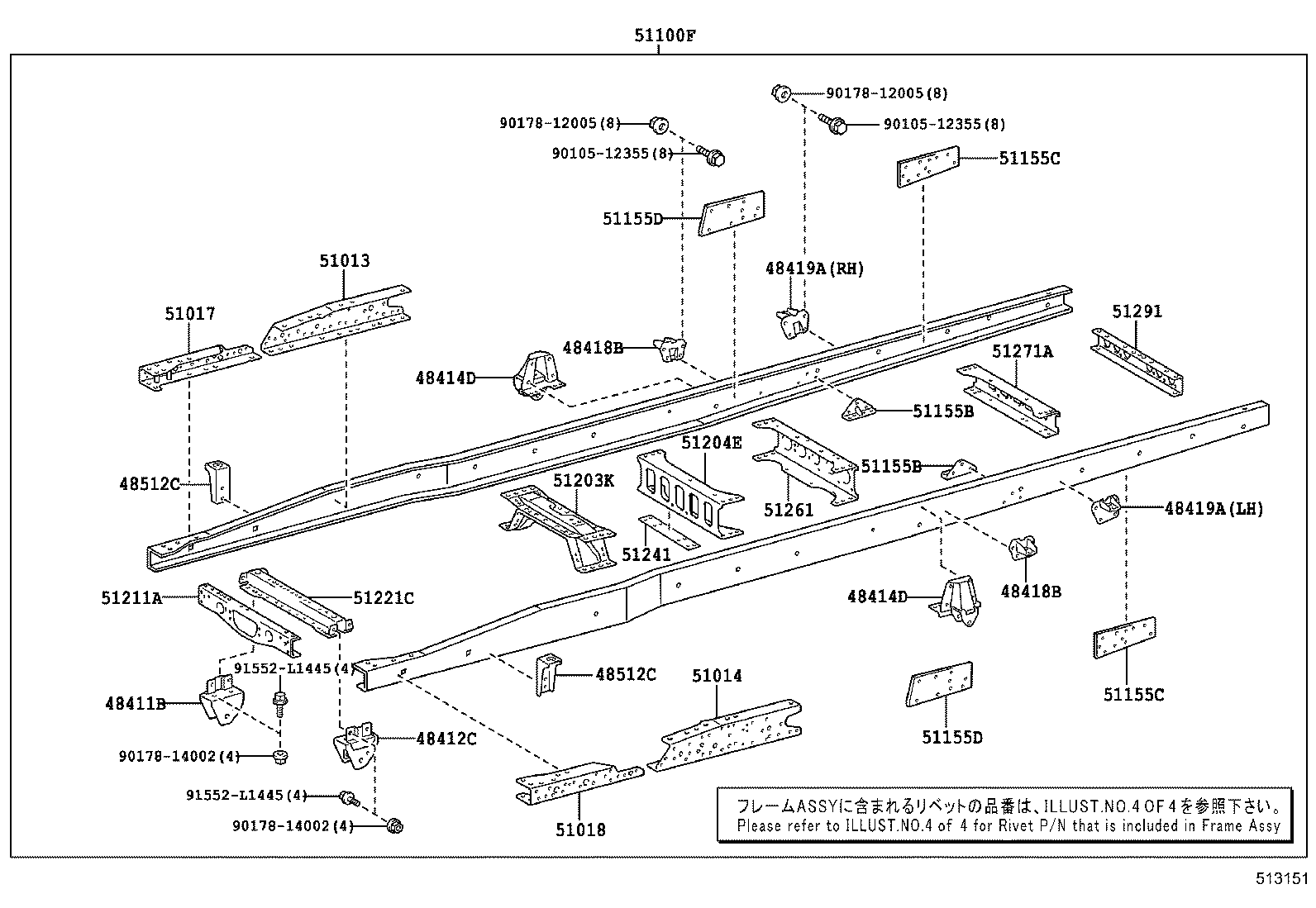 51002-3VB60 FRAME SUB-ASSY product image