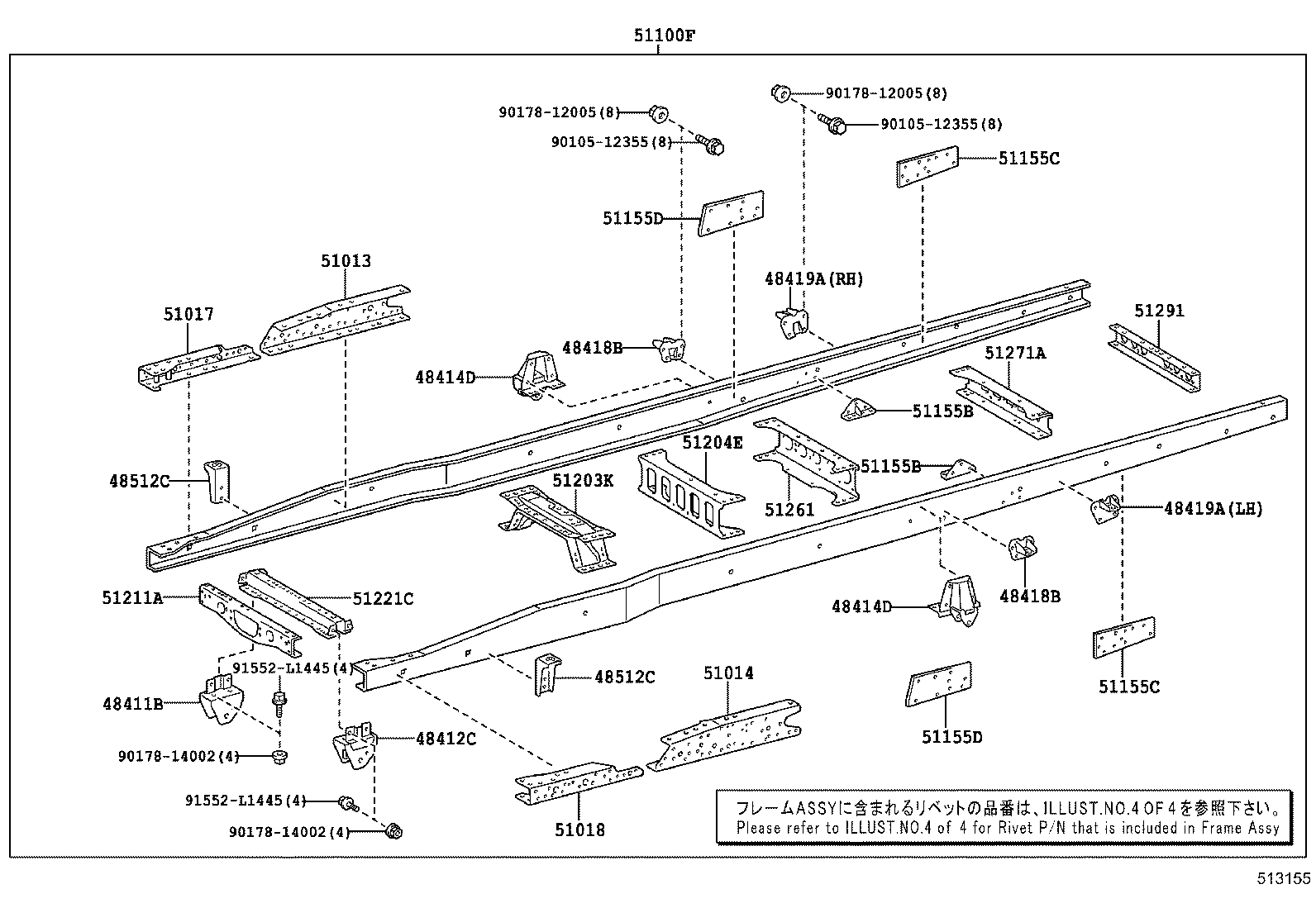 51002-3VB60 FRAME SUB-ASSY product image