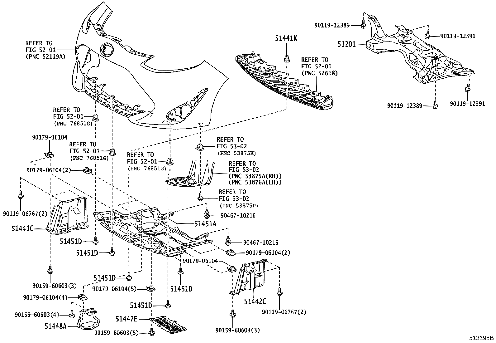 51451-52030 COVER, ENGINE UNDER, CENTER product image