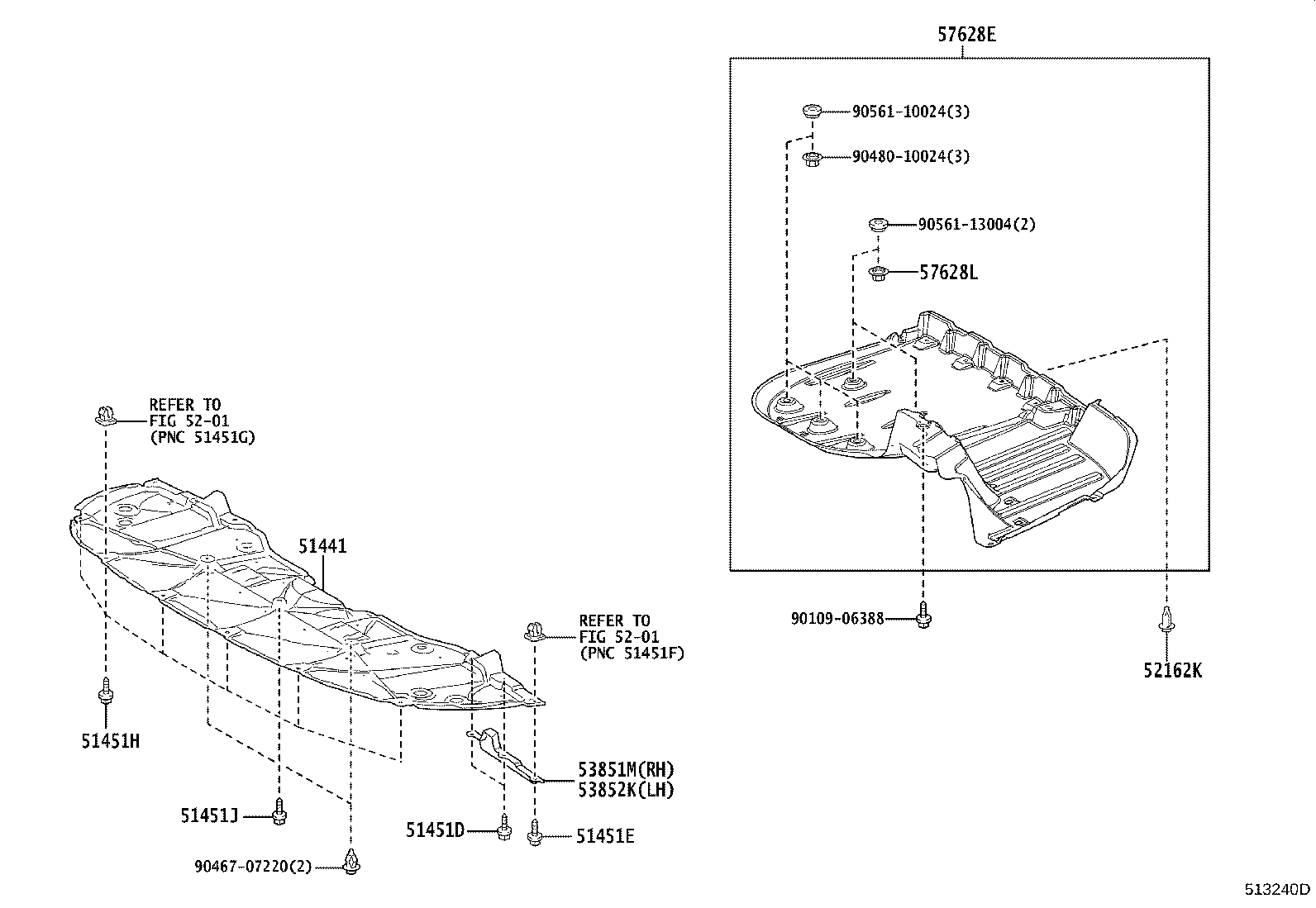 51441-33220 COVER, ENGINE UNDER, NO.1 product image