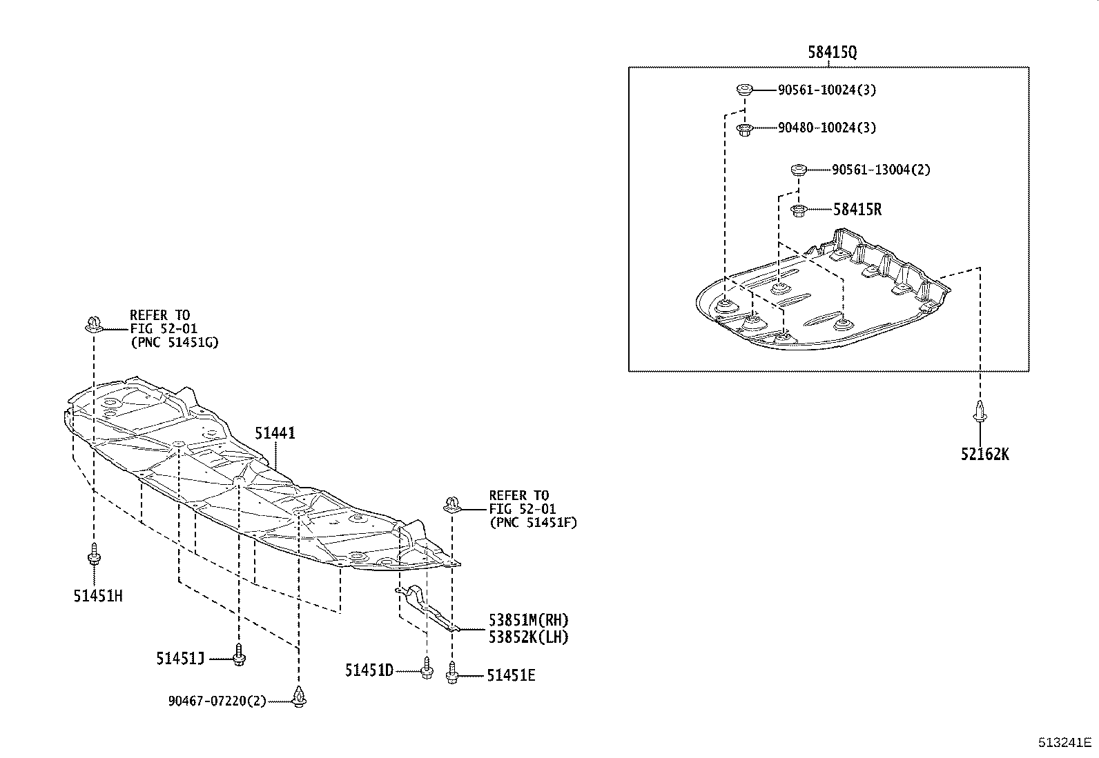51441-33220 COVER, ENGINE UNDER, NO.1 product image