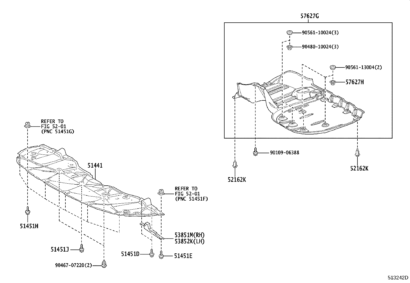 51441-33220 COVER, ENGINE UNDER, NO.1 product image