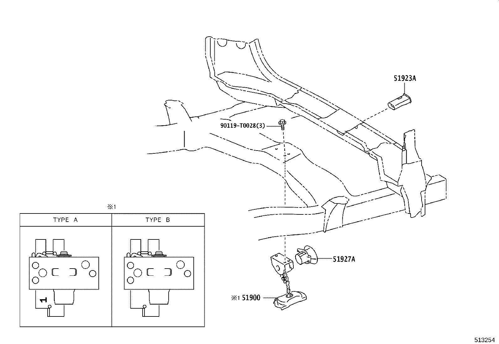 51927-0K040 GUIDE, SPARE WHEEL product image