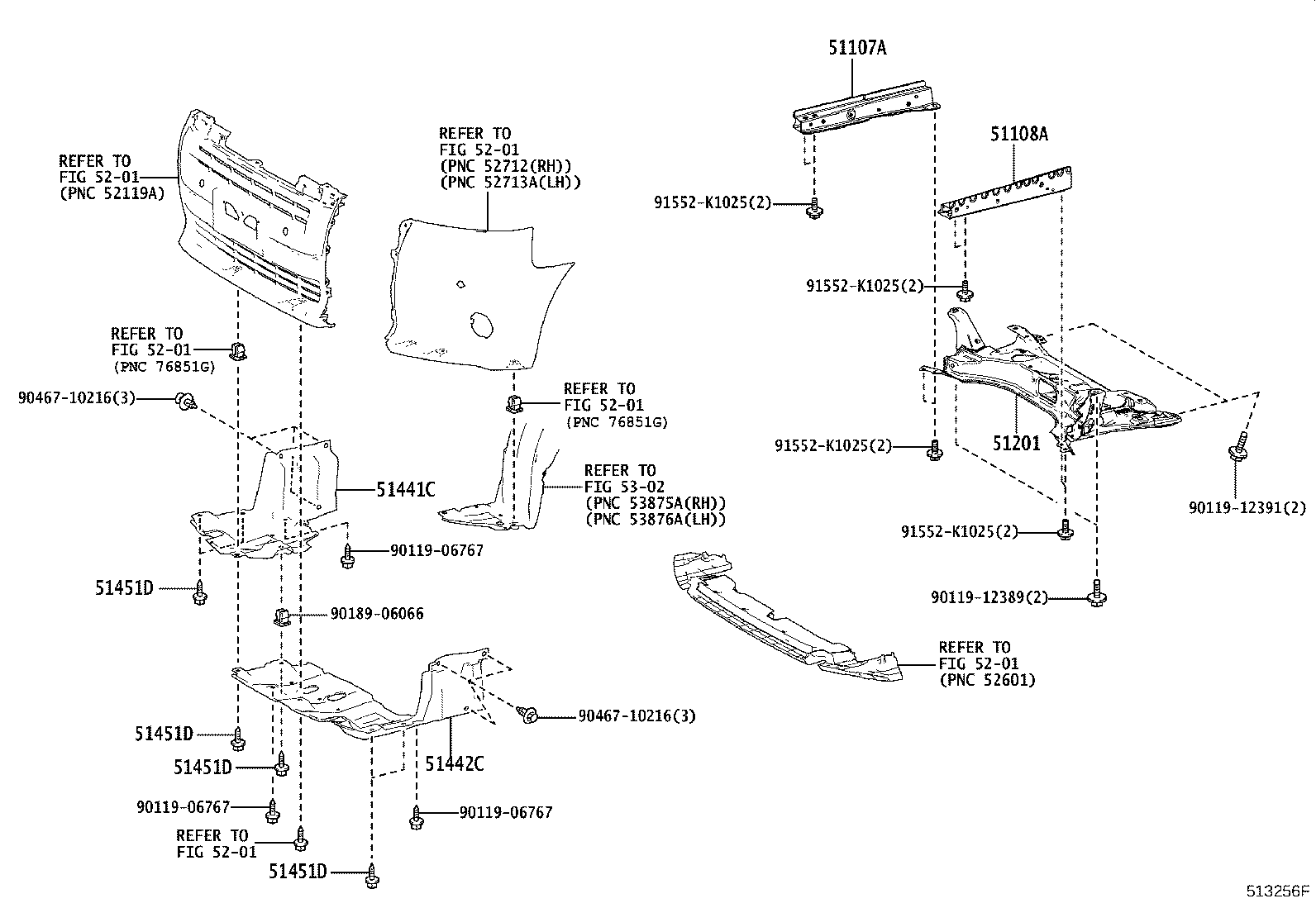 51107-15010 REINFORCEMENT SUB-ASSY, SIDE RAIL, REAR RH product image