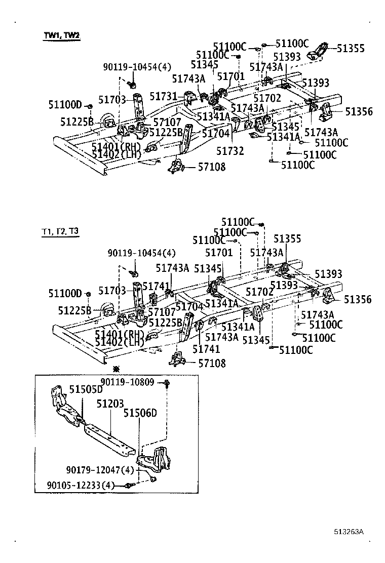 51001-26512 FRAME SUB-ASSY product image