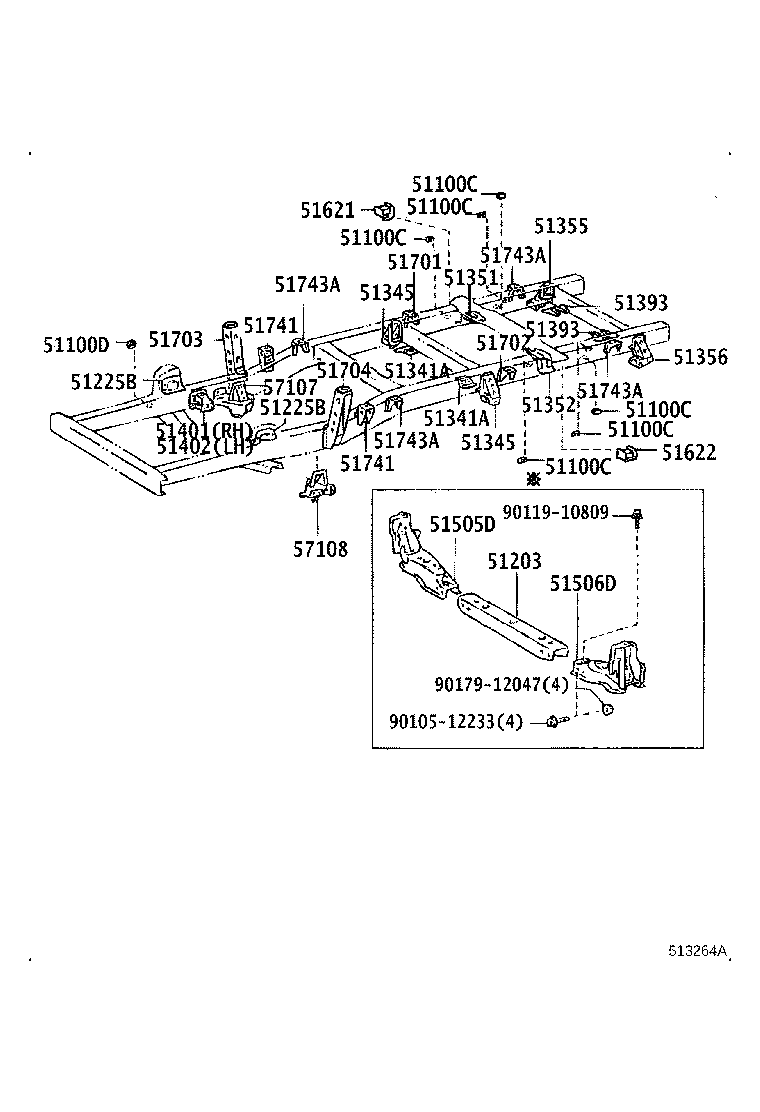 51001-26512 FRAME SUB-ASSY product image