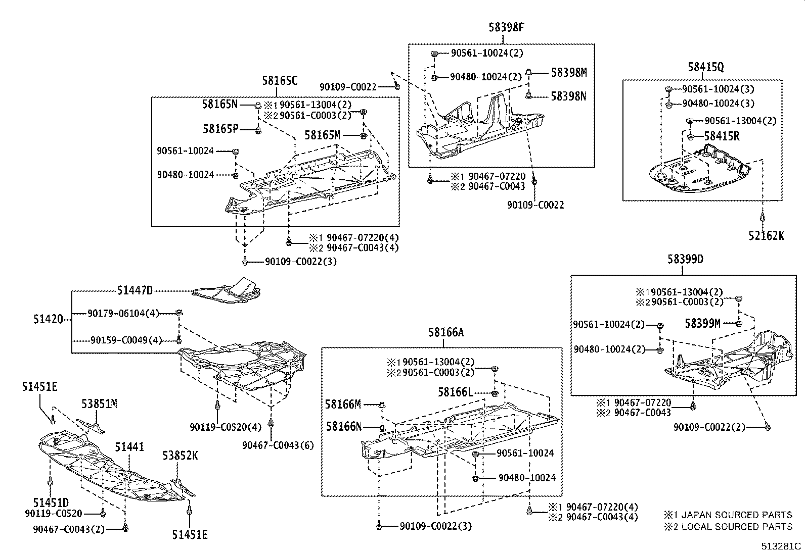 51441-06321 COVER, ENGINE UNDER, NO.1 product image
