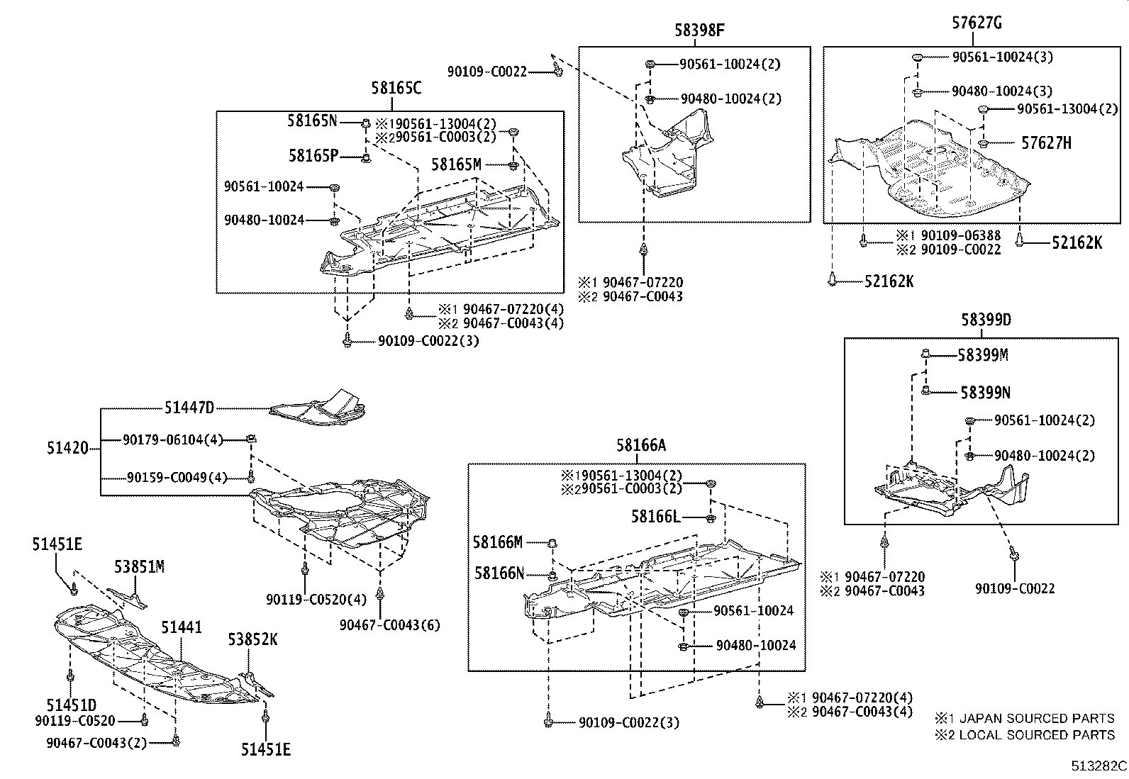 51441-06321 COVER, ENGINE UNDER, NO.1 product image