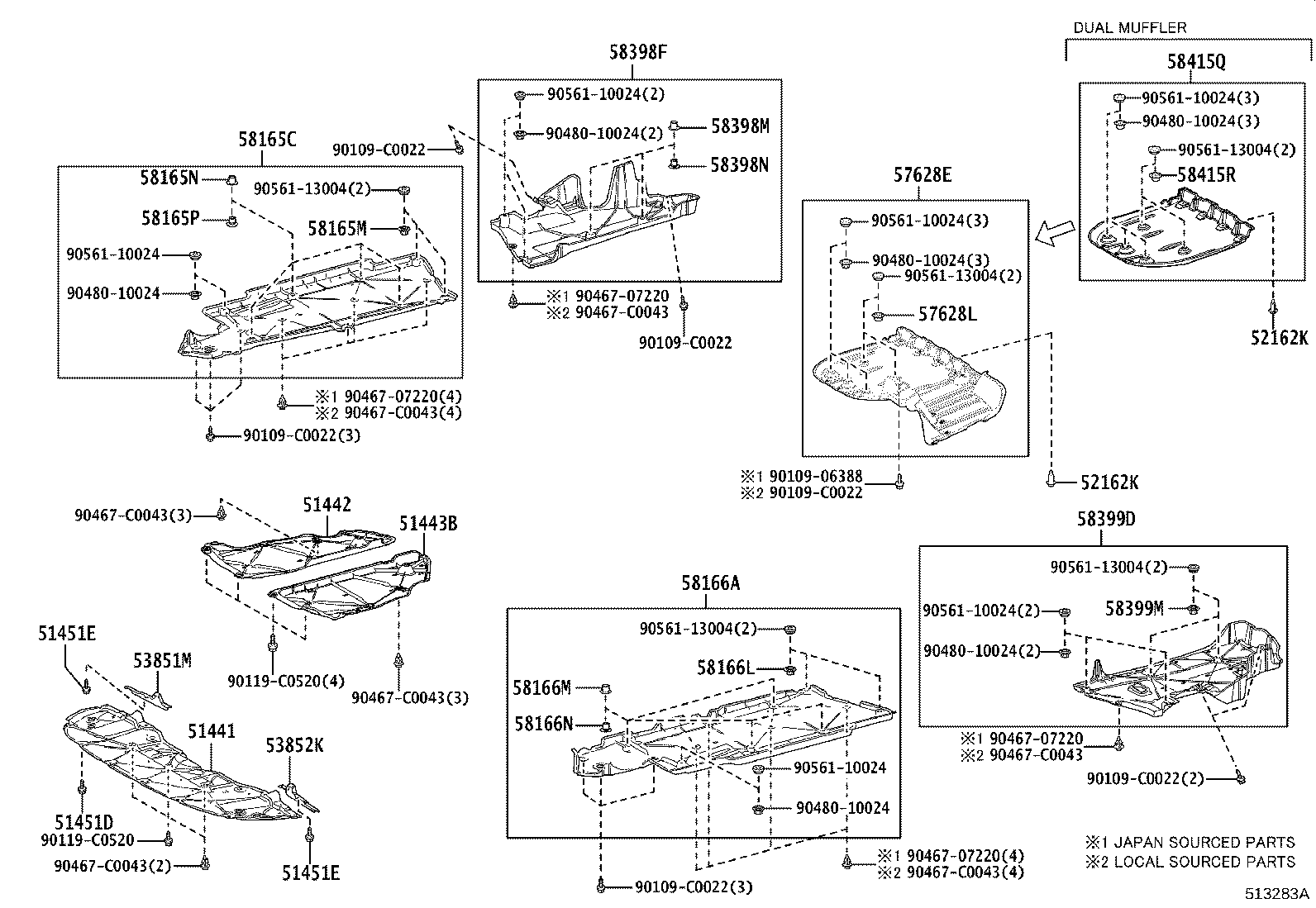 51441-06321 COVER, ENGINE UNDER, NO.1 product image