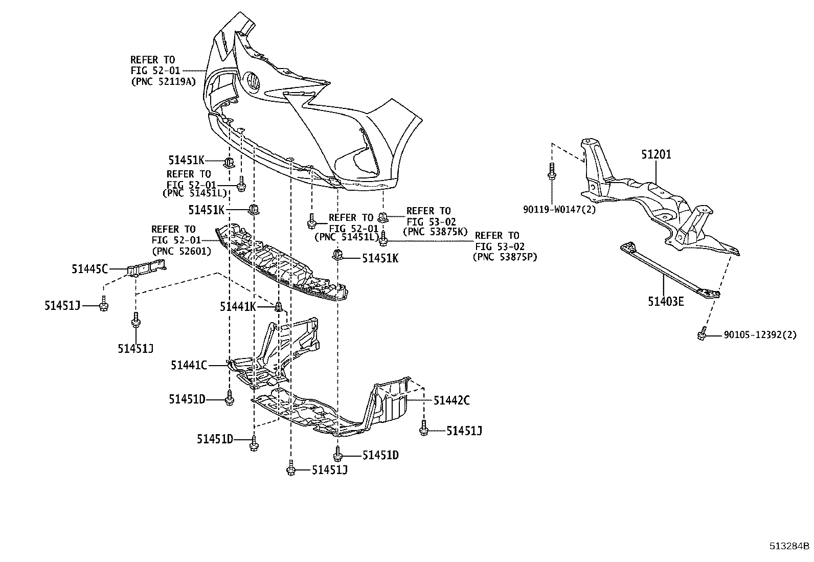 51441-52350 COVER, ENGINE UNDER, RH product image