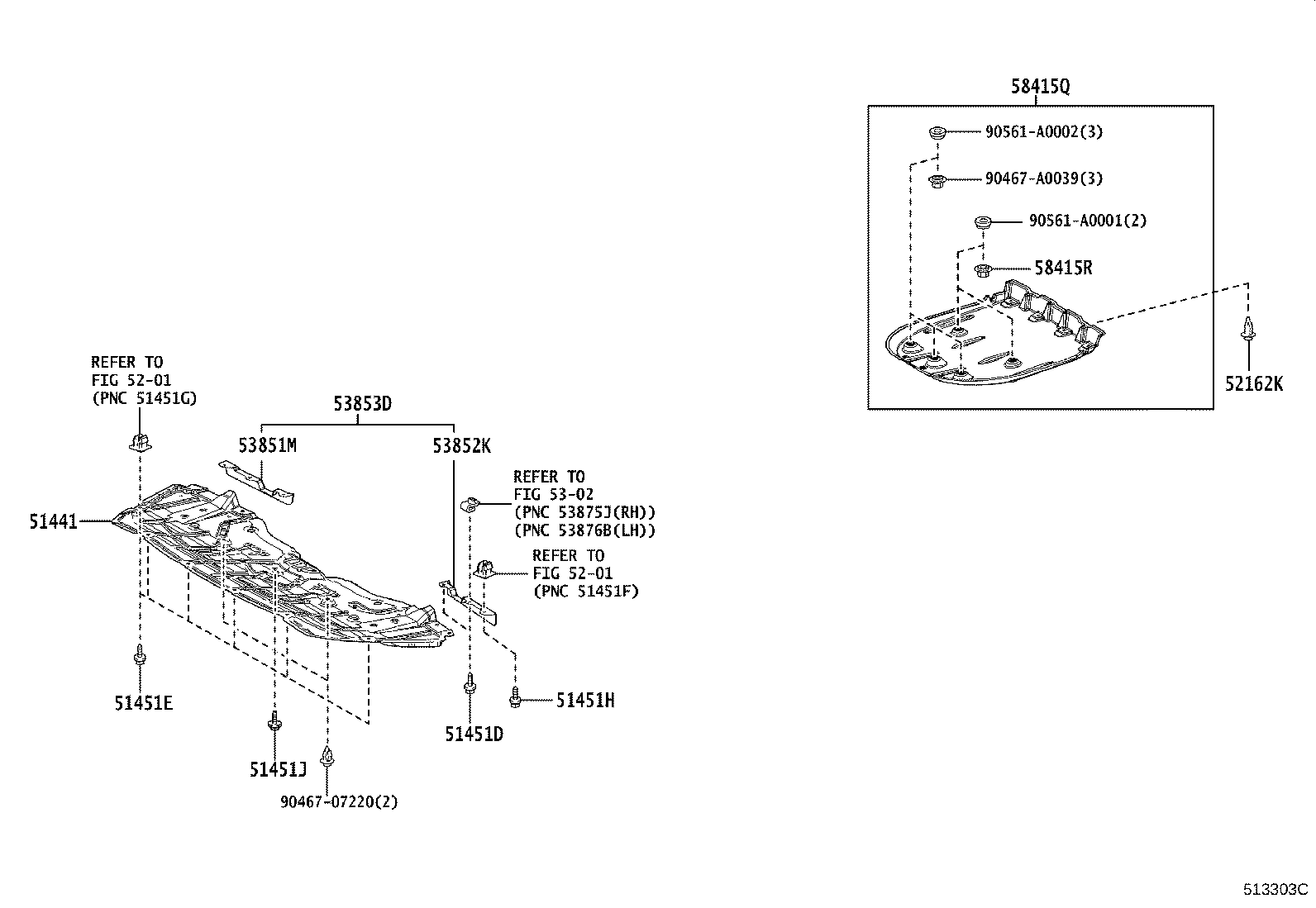 51206-06130 MEMBER SUB-ASSY, REAR SUSPENSION product image