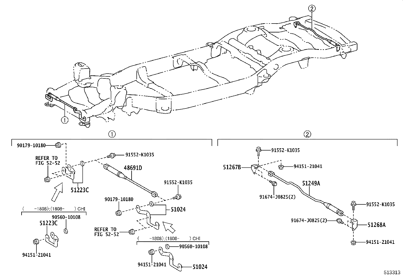 51001-60F10 FRAME SUB-ASSY product image