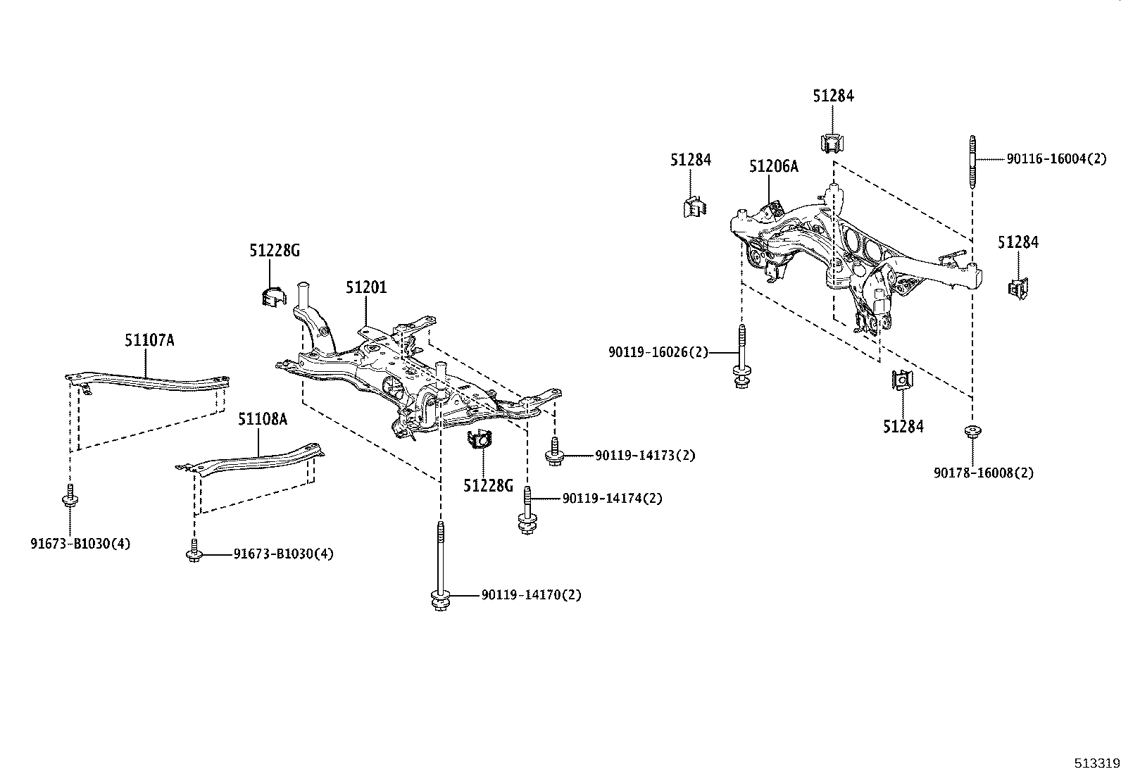 51410-12150 COVER ASSY, ENGINE UNDER, NO.1 product image