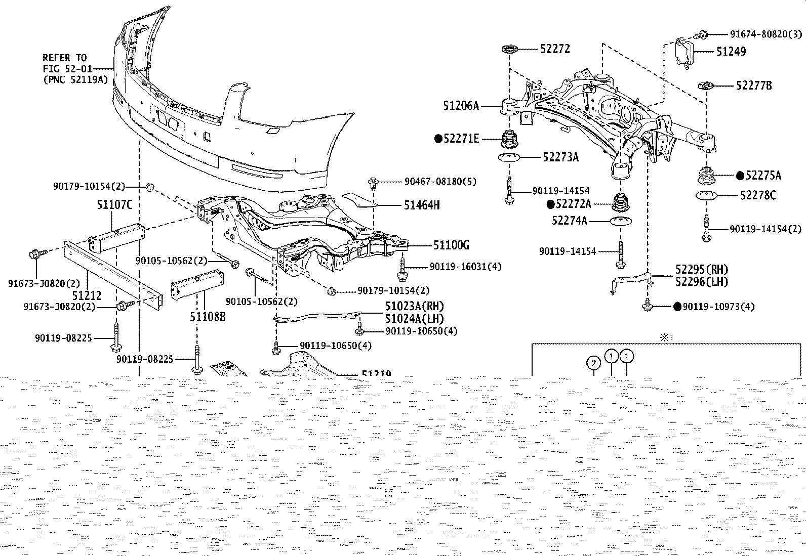 51100-50033 FRAME ASSY, FRONT product image