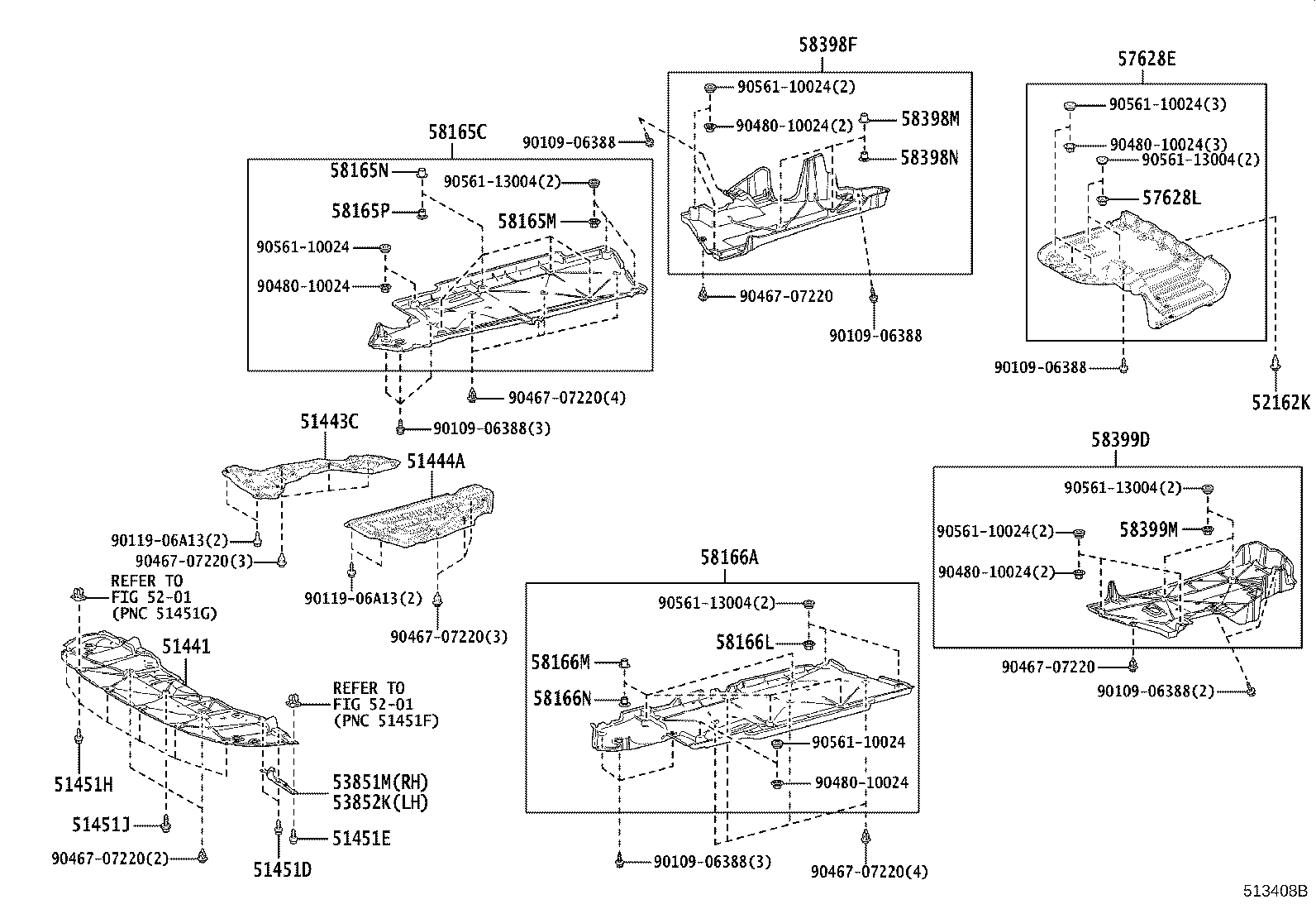 51441-33220 COVER, ENGINE UNDER, NO.1 product image