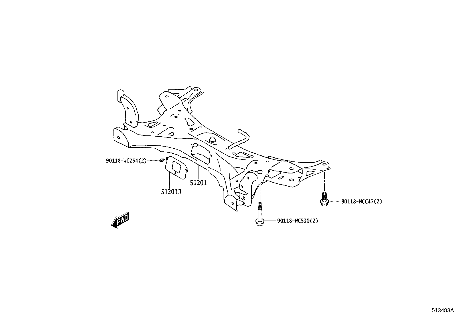 51441-WC001 COVER, ENGINE UNDER, RH product image