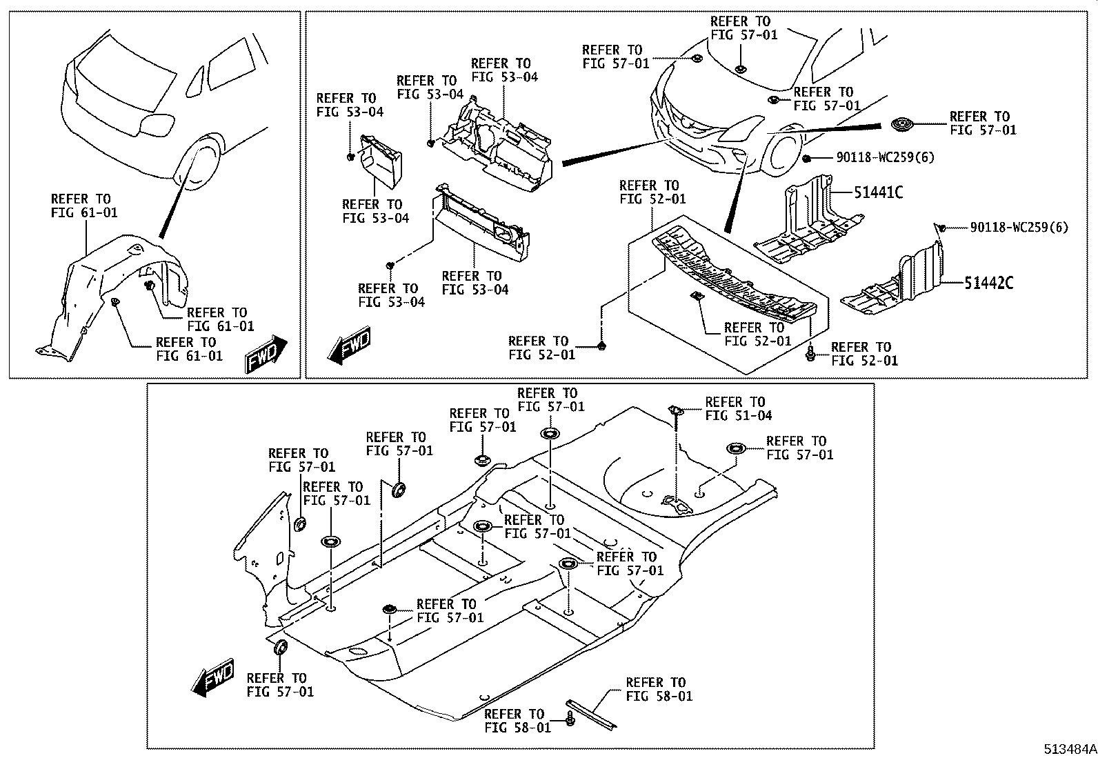51441-WC001 COVER, ENGINE UNDER, RH product image