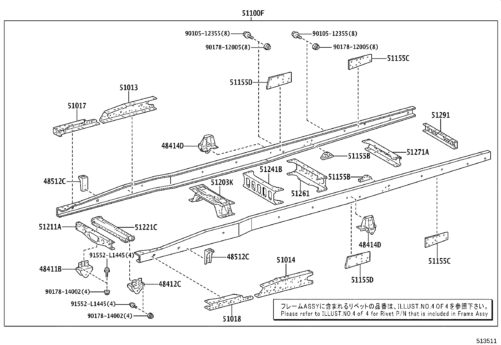 51002-3VB60 FRAME SUB-ASSY product image