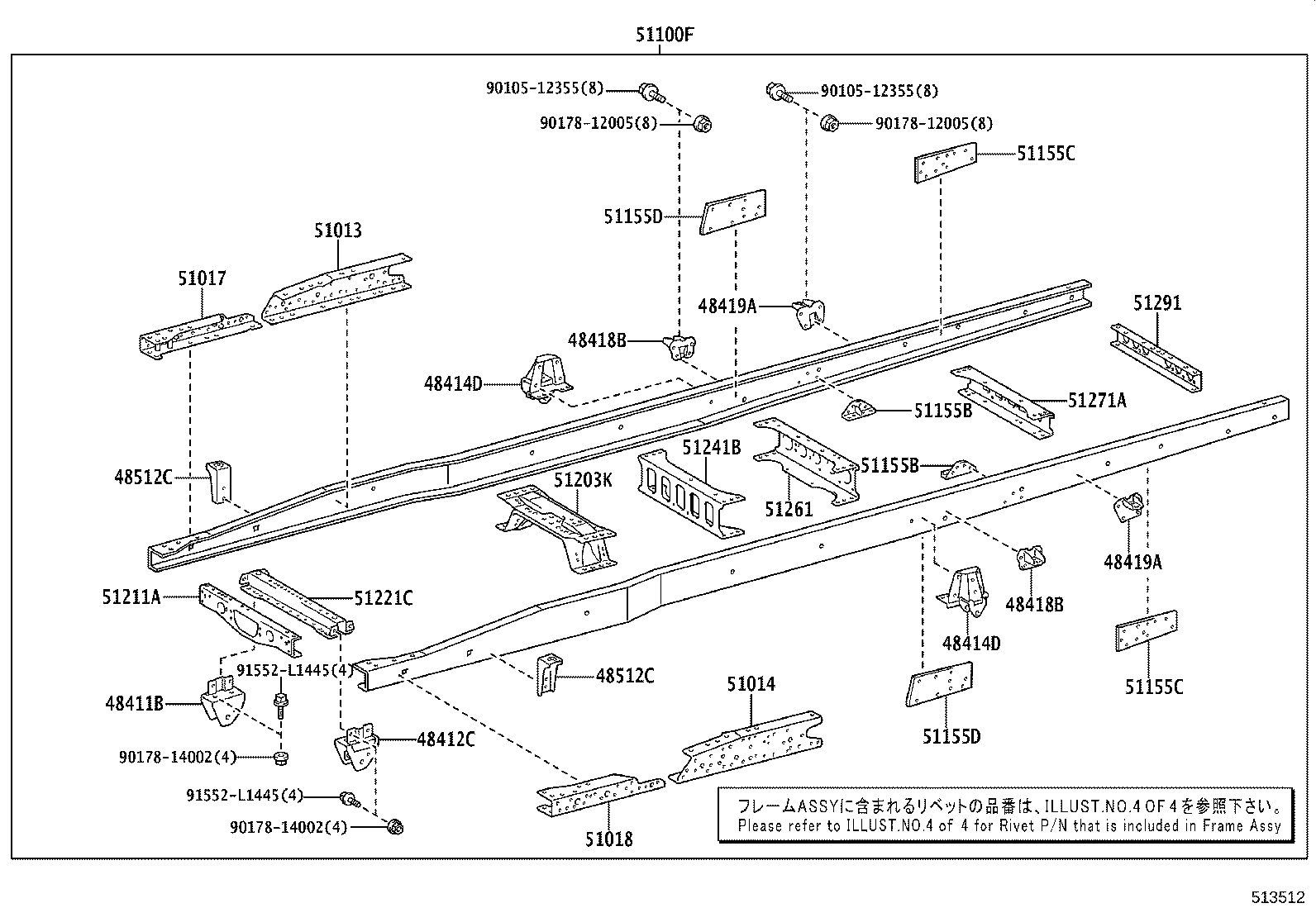 51002-3VB60 FRAME SUB-ASSY product image