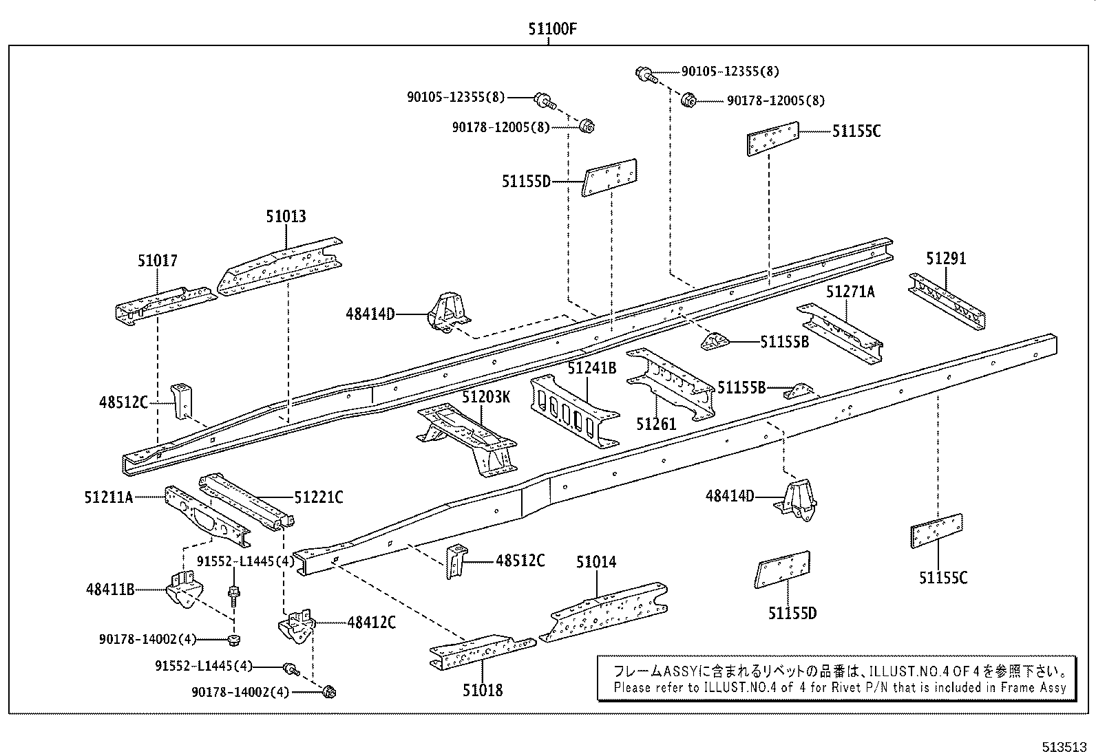 51002-3VB60 FRAME SUB-ASSY product image