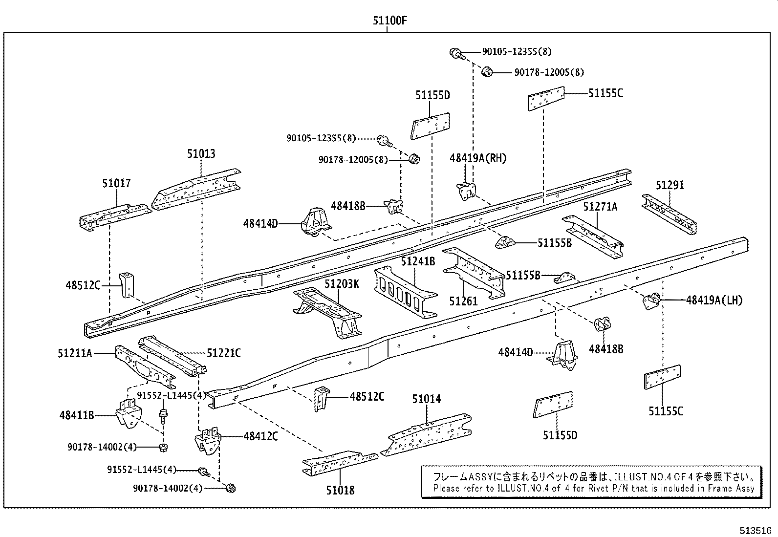 51002-3VB60 FRAME SUB-ASSY product image