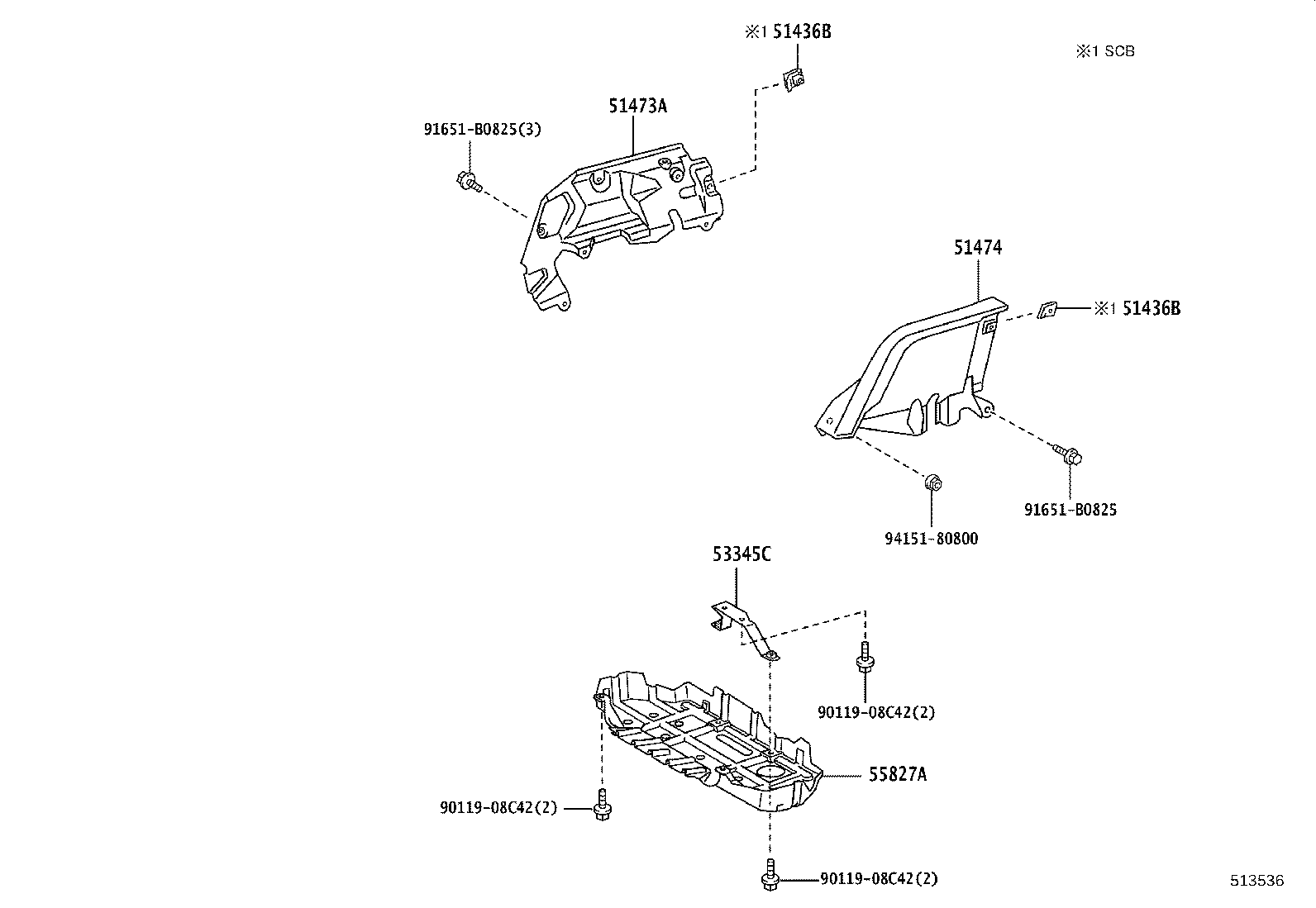 51470-37311 COVER ASSY, TRANSMISSION UNDER product image