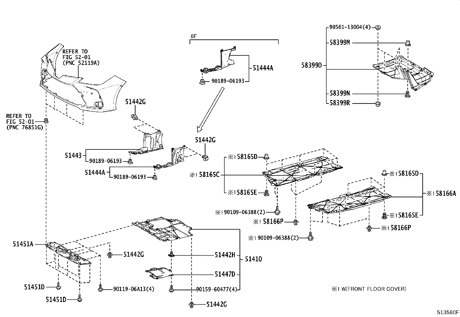 51107-02160 REINFORCEMENT SUB-ASSY, SIDE RAIL, REAR RH product image