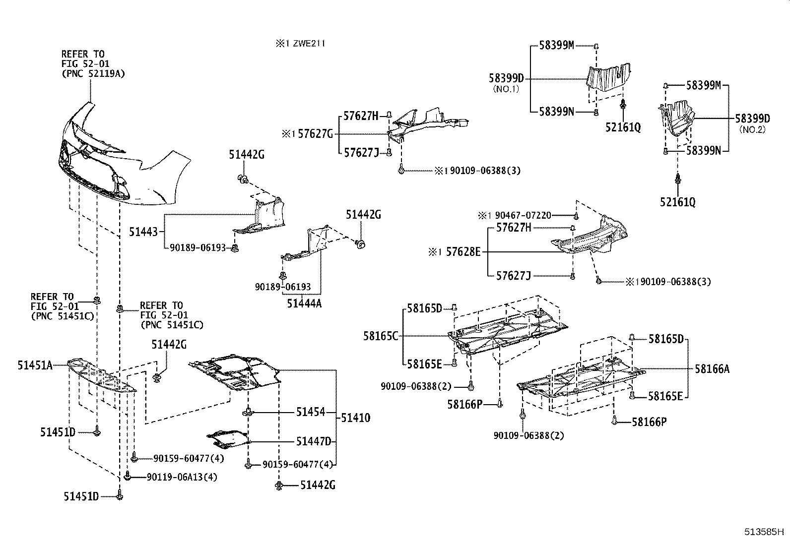 51206-47031 MEMBER SUB-ASSY, REAR SUSPENSION product image