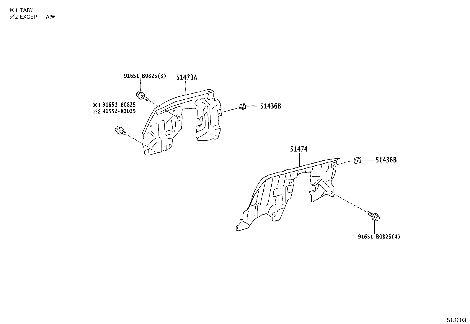 51473-37390 COVER SUB-ASSY, ENGINE SIDE, RH product image