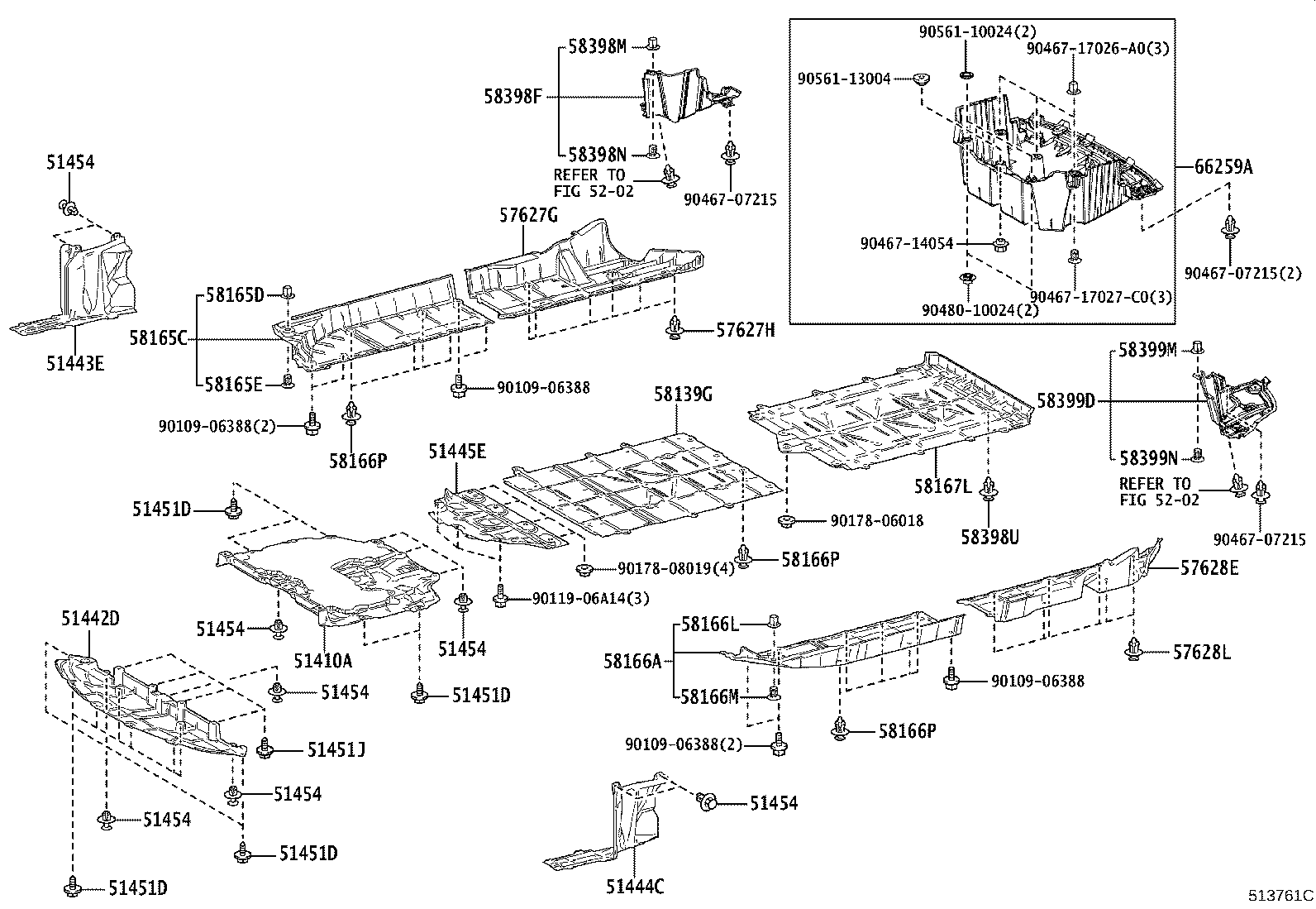 51206-76030 MEMBER SUB-ASSY, REAR SUSPENSION product image