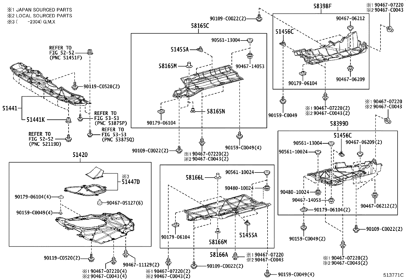 58165-0R080 COVER, FRONT FLOOR, RH product image