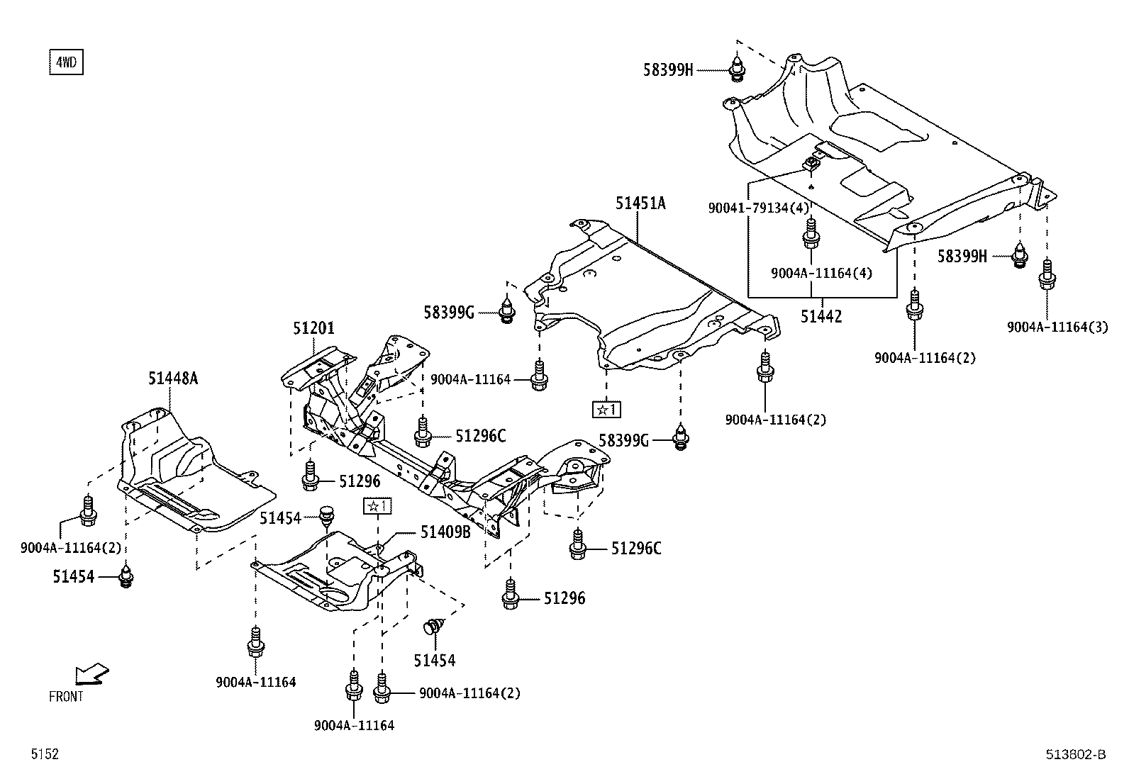 51210-B5010 CROSSMEMBER SUB-ASSY, FRONT SUSPENSION product image