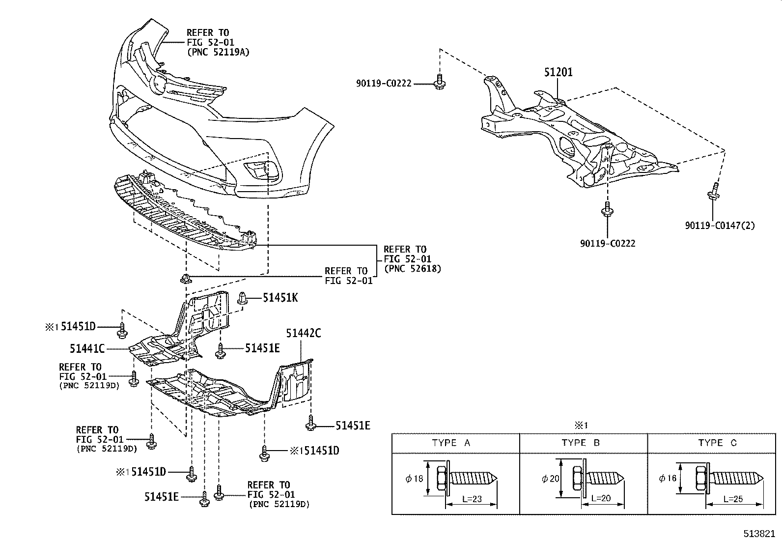 51442-0D160 COVER, ENGINE UNDER, LH product image
