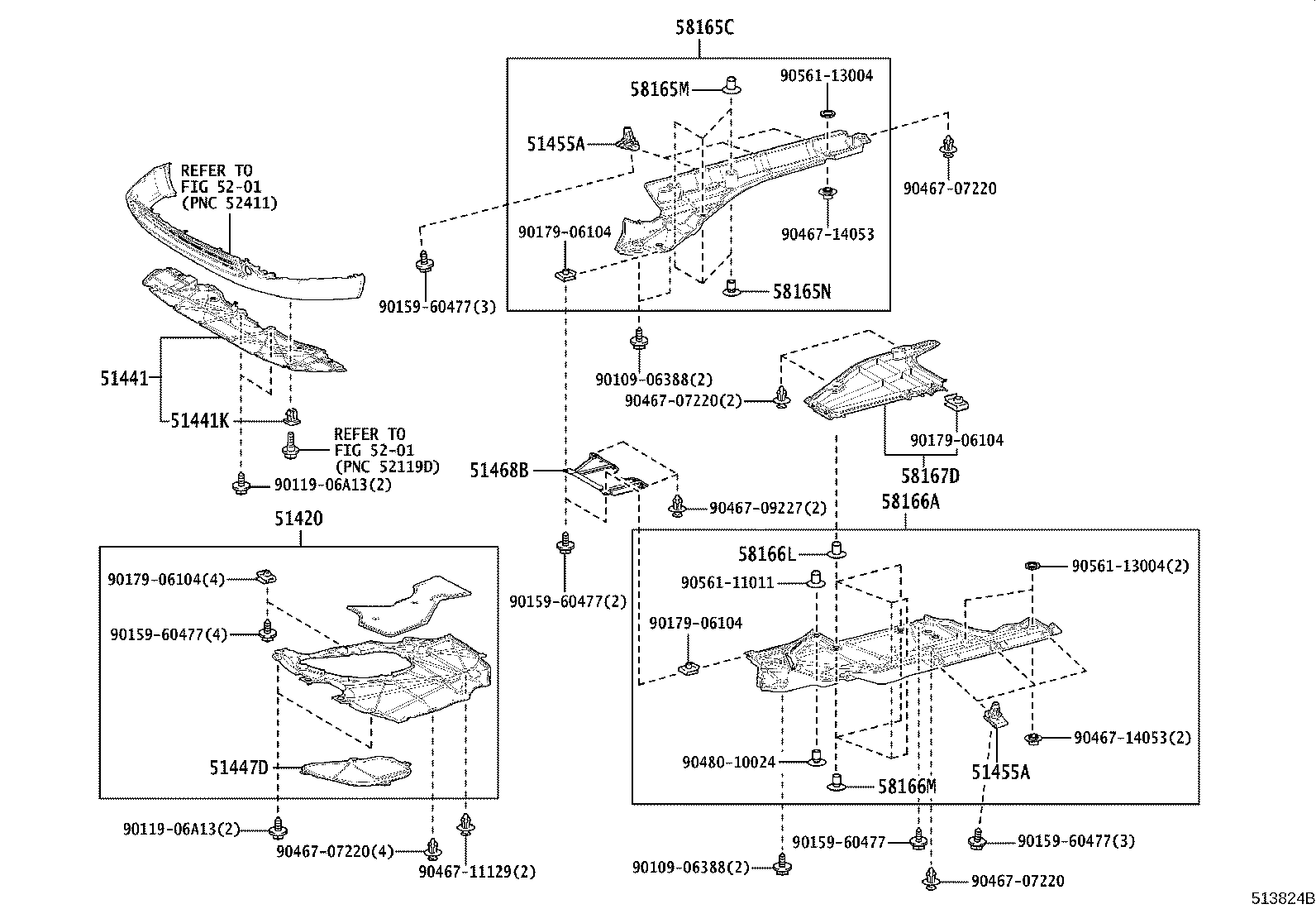 51441-48160 COVER, ENGINE UNDER, NO.1 product image