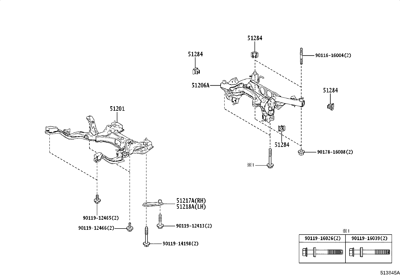Toyota 90467-17026-A0 CLIP, REAR FLOOR SIDE MEMBER COVER, NO.1
