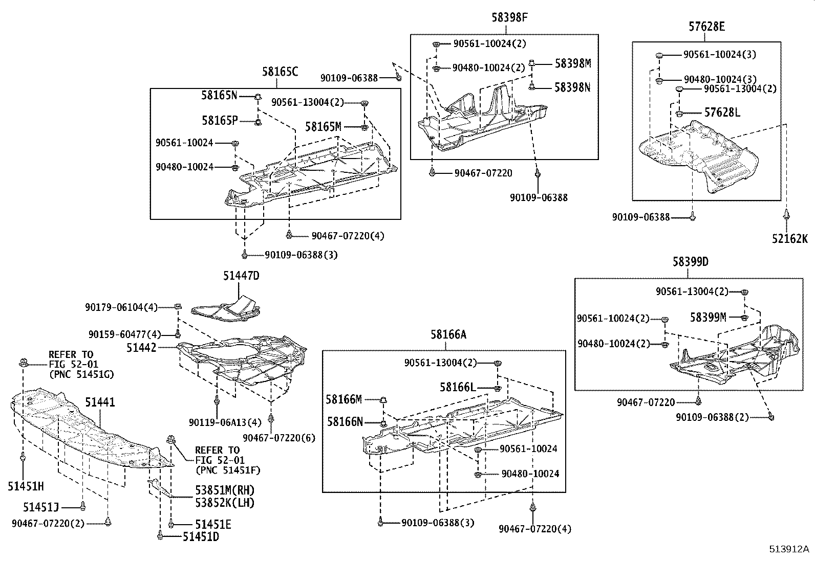 51441-33220 COVER, ENGINE UNDER, NO.1 product image