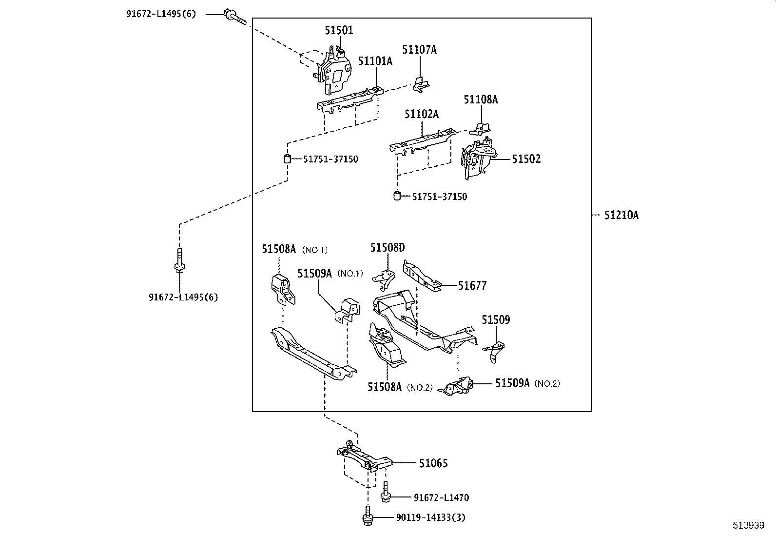 51002-3VA80 FRAME SUB-ASSY product image
