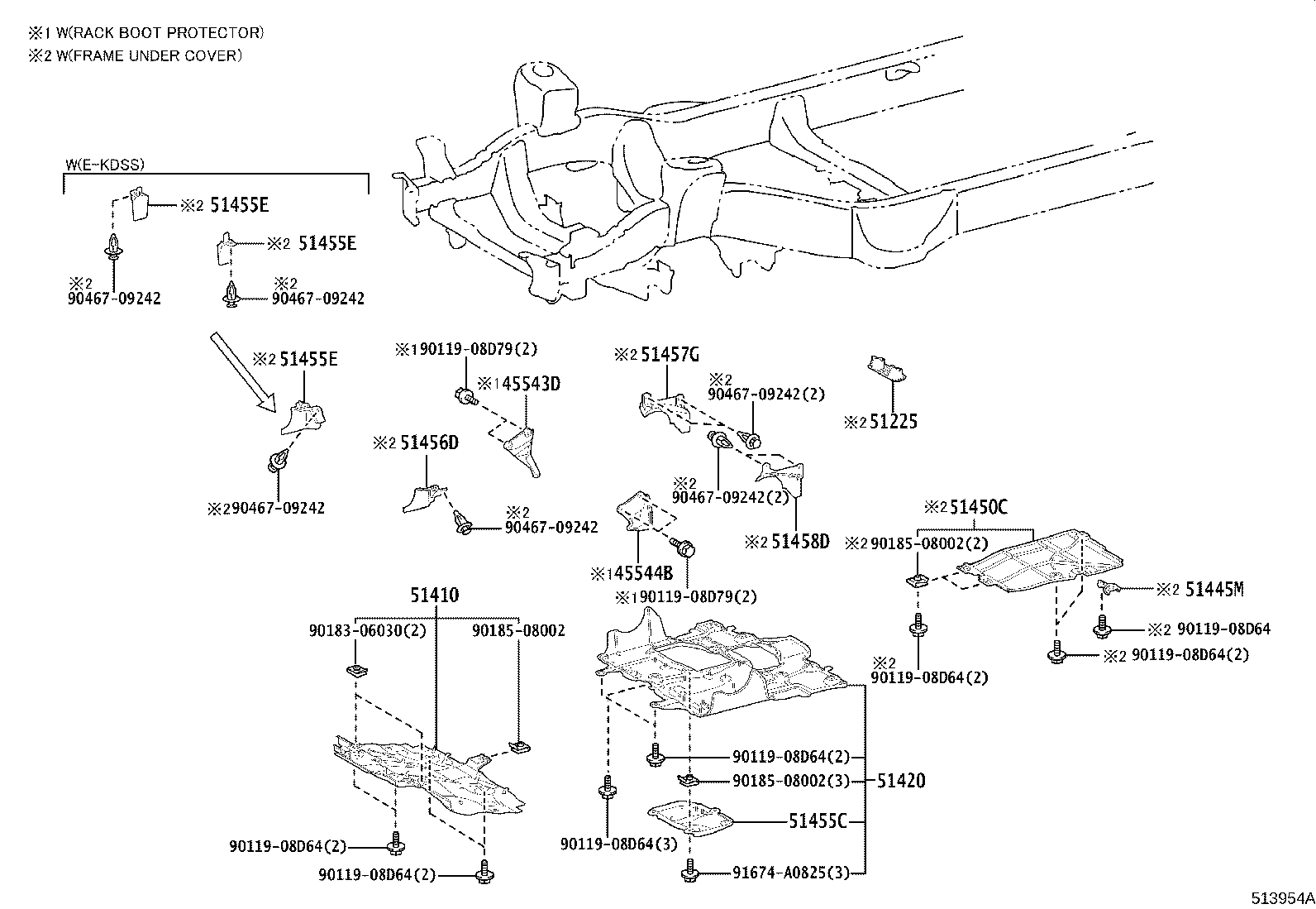 51410-60130 COVER ASSY, ENGINE UNDER, NO.1 product image